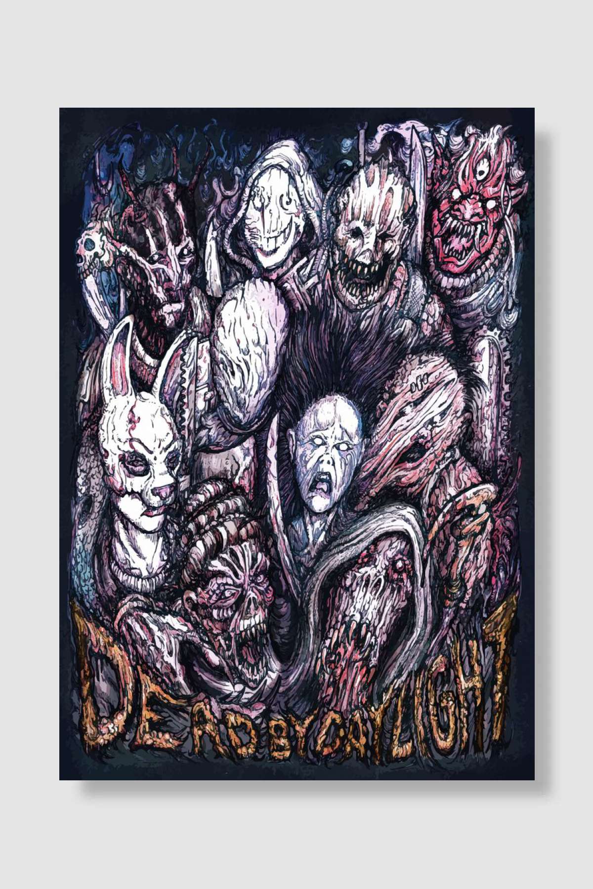 daed by daylight Oyun Poster Çerçevesiz Yüksek Kalite Oyun Afiş Duvar Poster