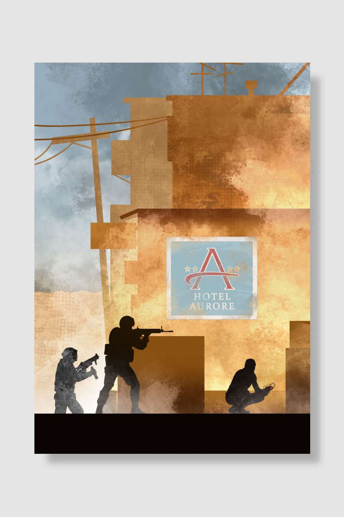 A site Dust2 Map Oyun Poster Çerçevesiz Yüksek Kalite Oyun Afiş Duvar Poster - En İyi Fiyatlarla