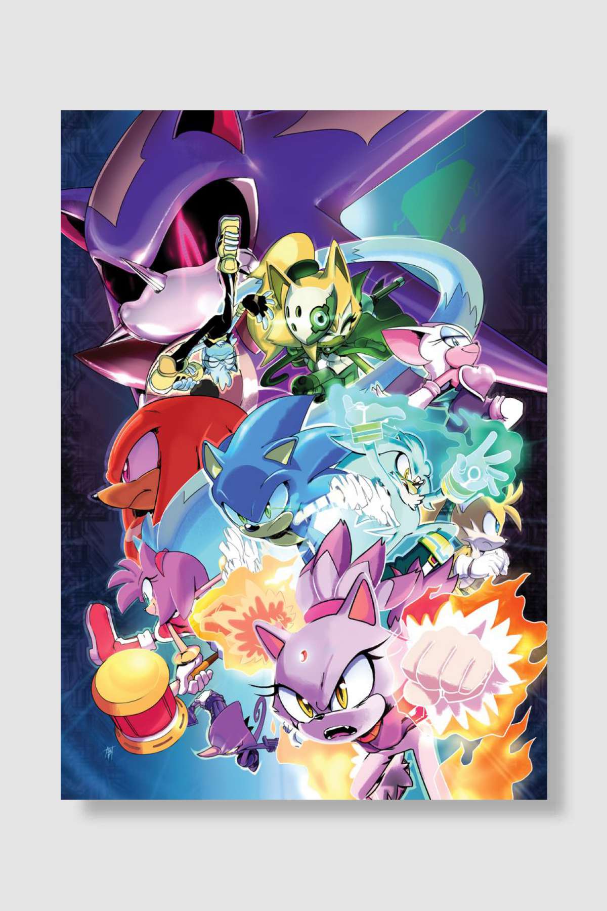 Sonic Team Oyun Poster Çerçevesiz Yüksek Kalite Oyun Afiş Duvar Poster - En İyi Fiyatlarla