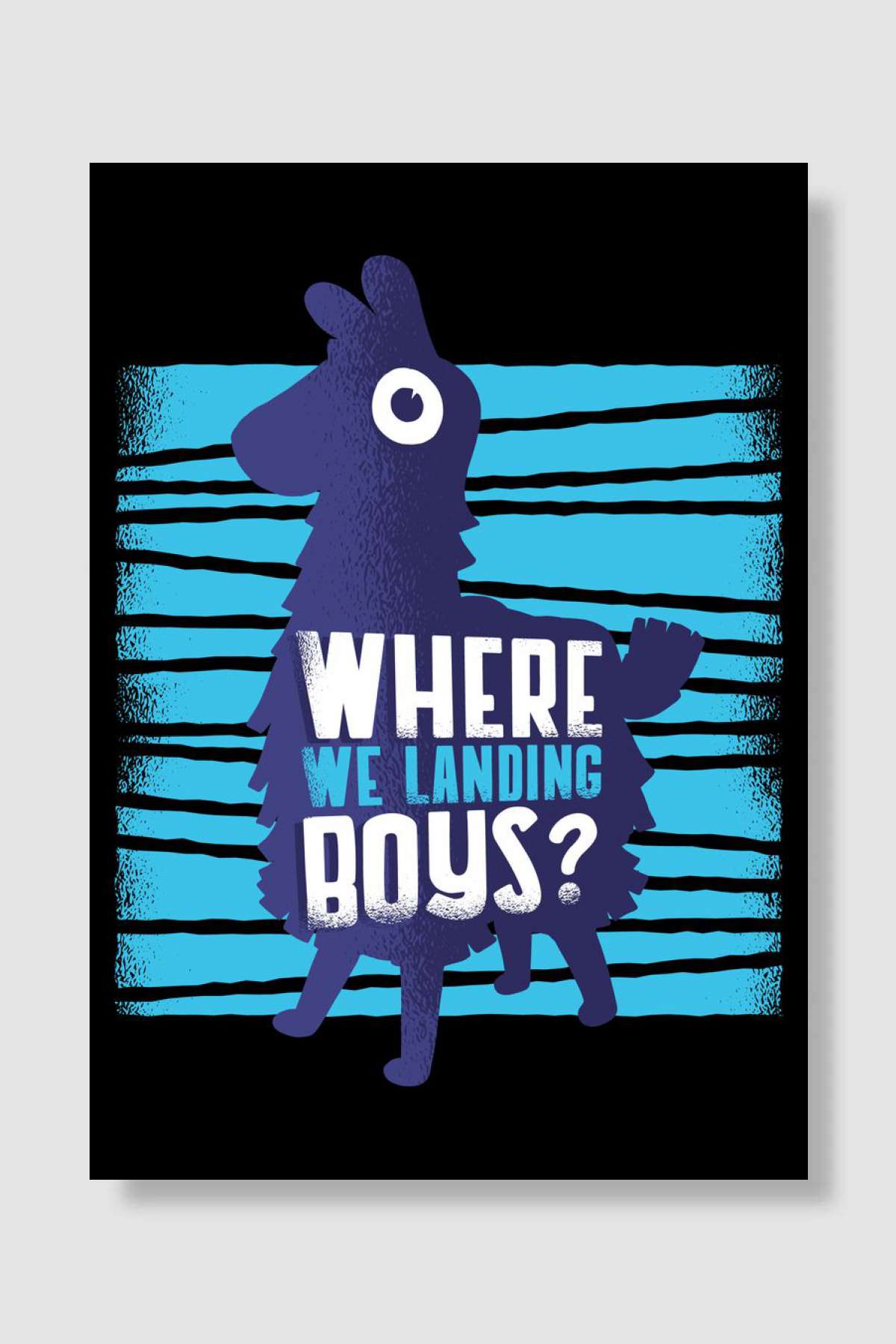 Where We Landing Boys Oyun Poster Çerçevesiz Yüksek Kalite Oyun Afiş Duvar Poster