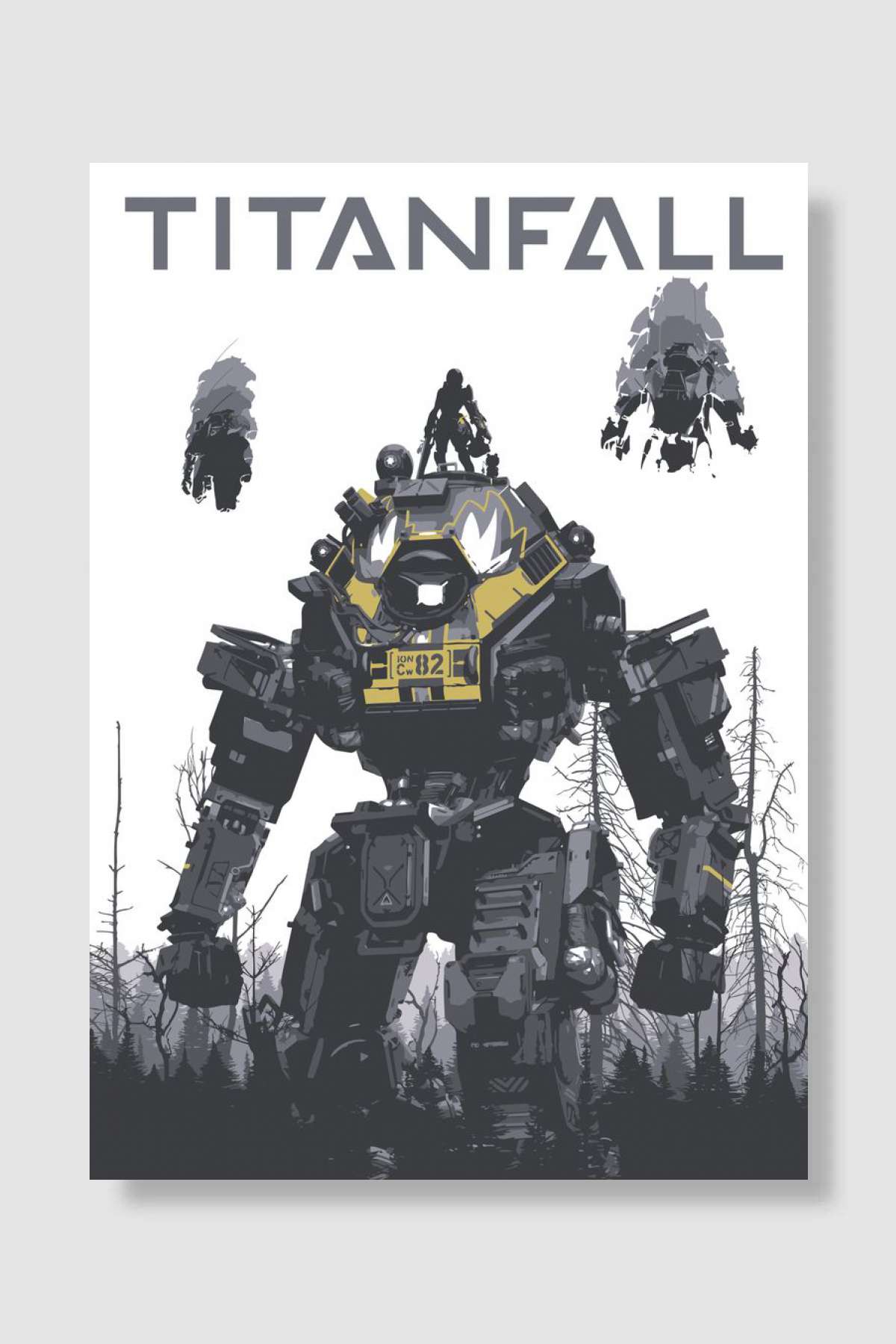 Titanfall Oyun Poster Çerçevesiz Yüksek Kalite Oyun Afiş Duvar Poster