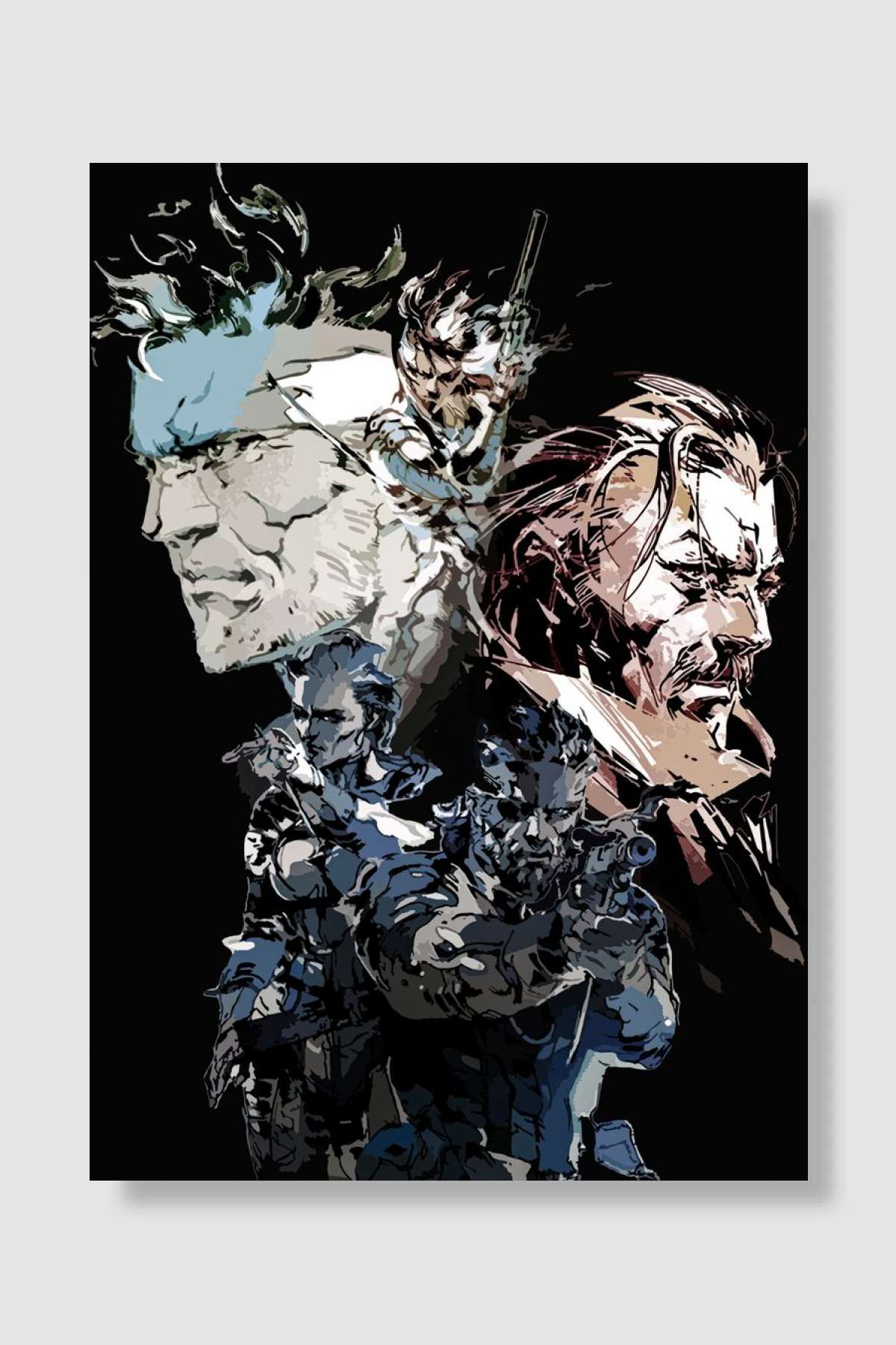 Metal gear solid snake Oyun Poster Çerçevesiz Yüksek Kalite Oyun Afiş Duvar Poster