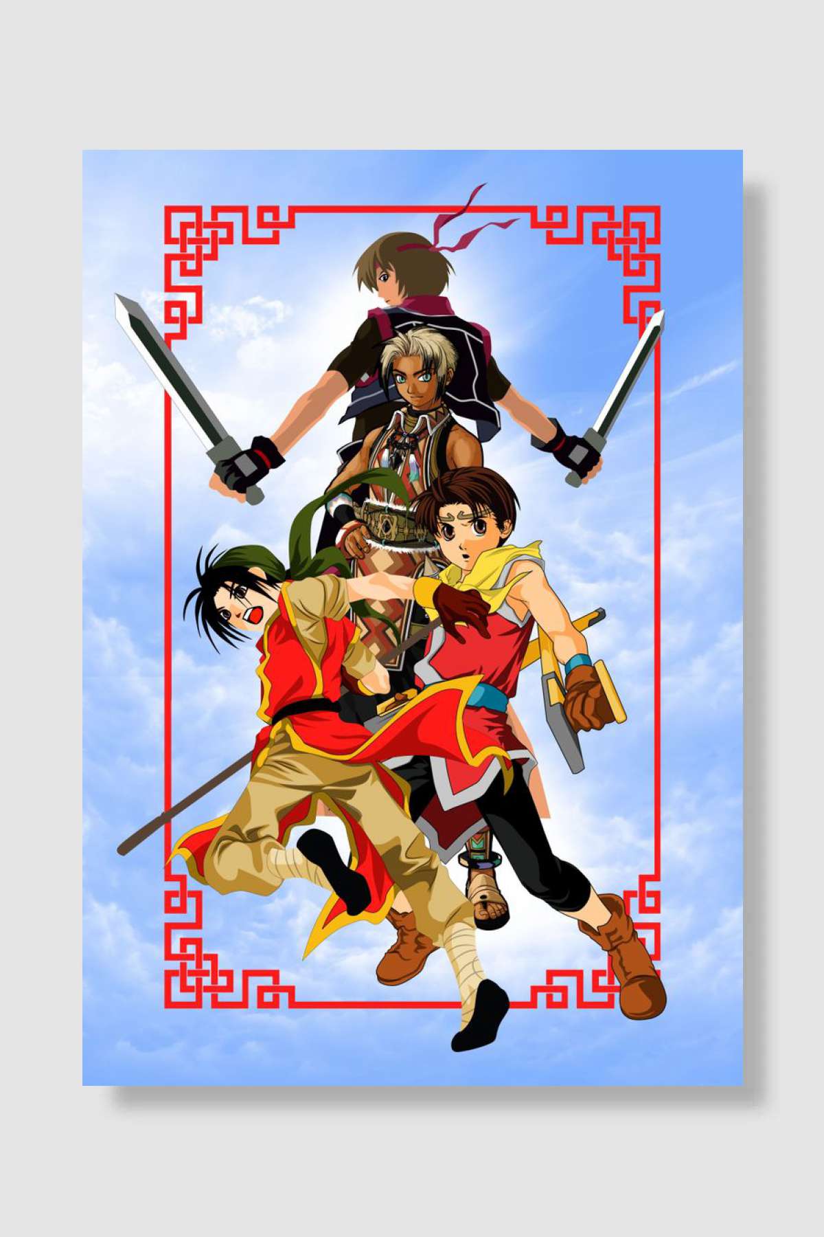 suikoden heroes Oyun Poster Çerçevesiz Yüksek Kalite Oyun Afiş Duvar Poster - En İyi Fiyatlarla