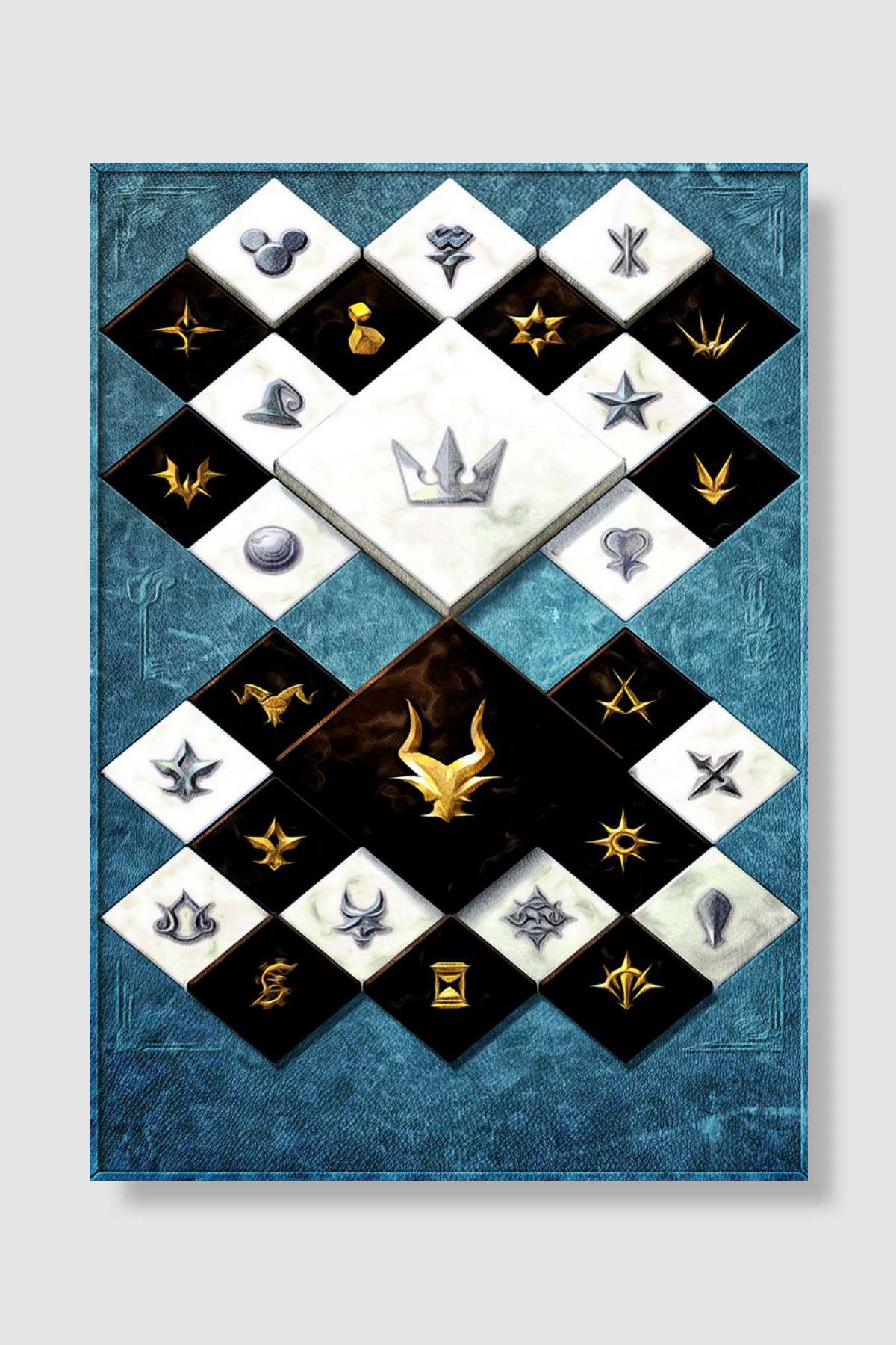 Key Chess Oyun Poster Çerçevesiz Yüksek Kalite Oyun Afiş Duvar Poster