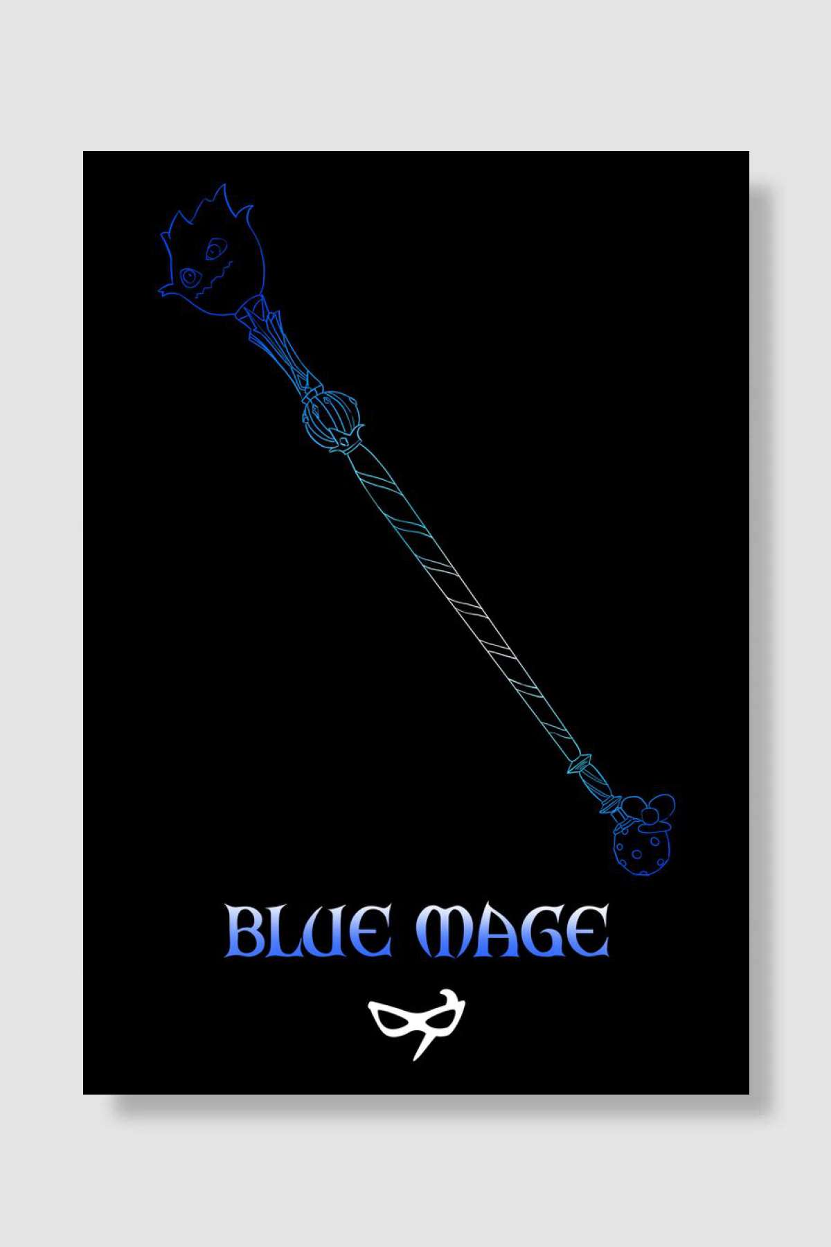 Blue Mage FF14 Oyun Poster Çerçevesiz Yüksek Kalite Oyun Afiş Duvar Poster