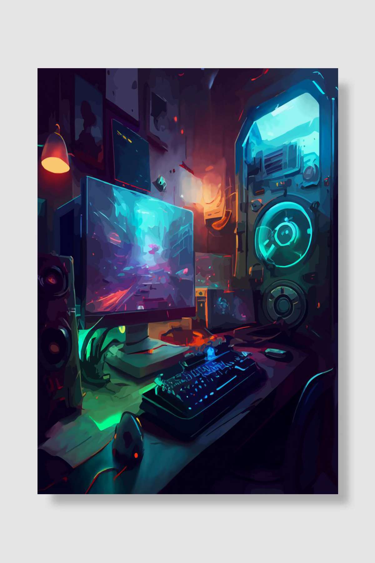 Gaming Room Gamer Game Oyun Poster Çerçevesiz Yüksek Kalite Oyun Afiş Duvar Poster