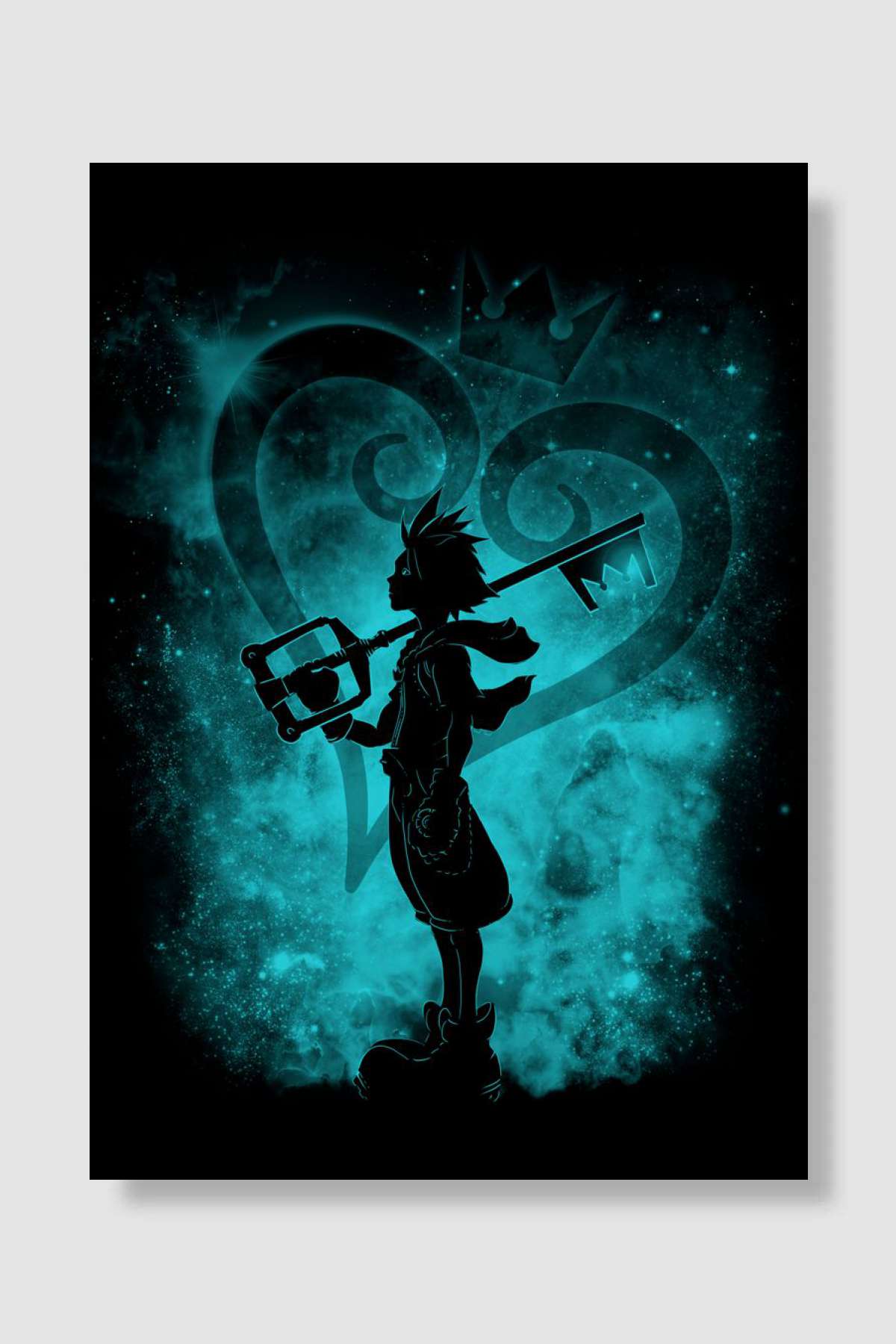 Heart Silhouette Oyun Poster Çerçevesiz Yüksek Kalite Oyun Afiş Duvar Poster