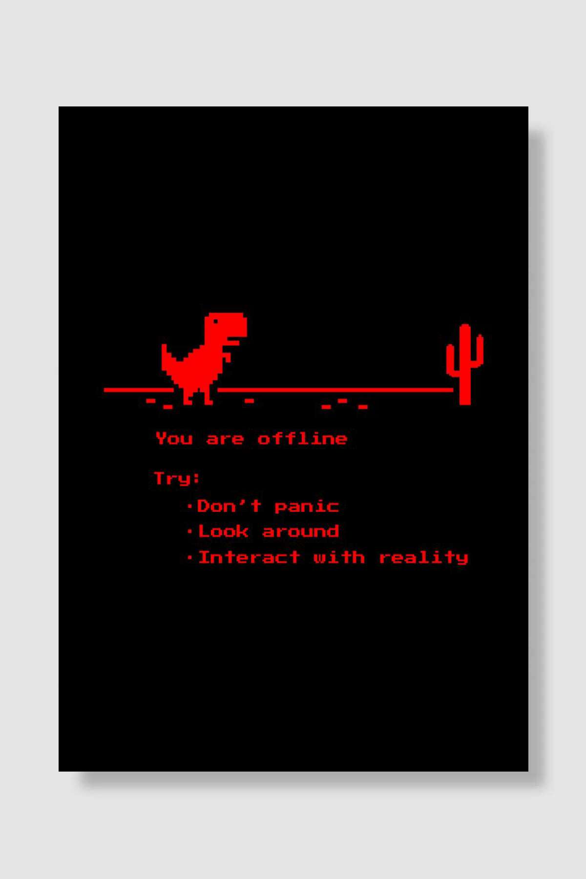 Gaming Room Funny Dinosaur Oyun Poster Çerçevesiz Yüksek Kalite Oyun Afiş Duvar Poster - En İyi Fiyatlarla