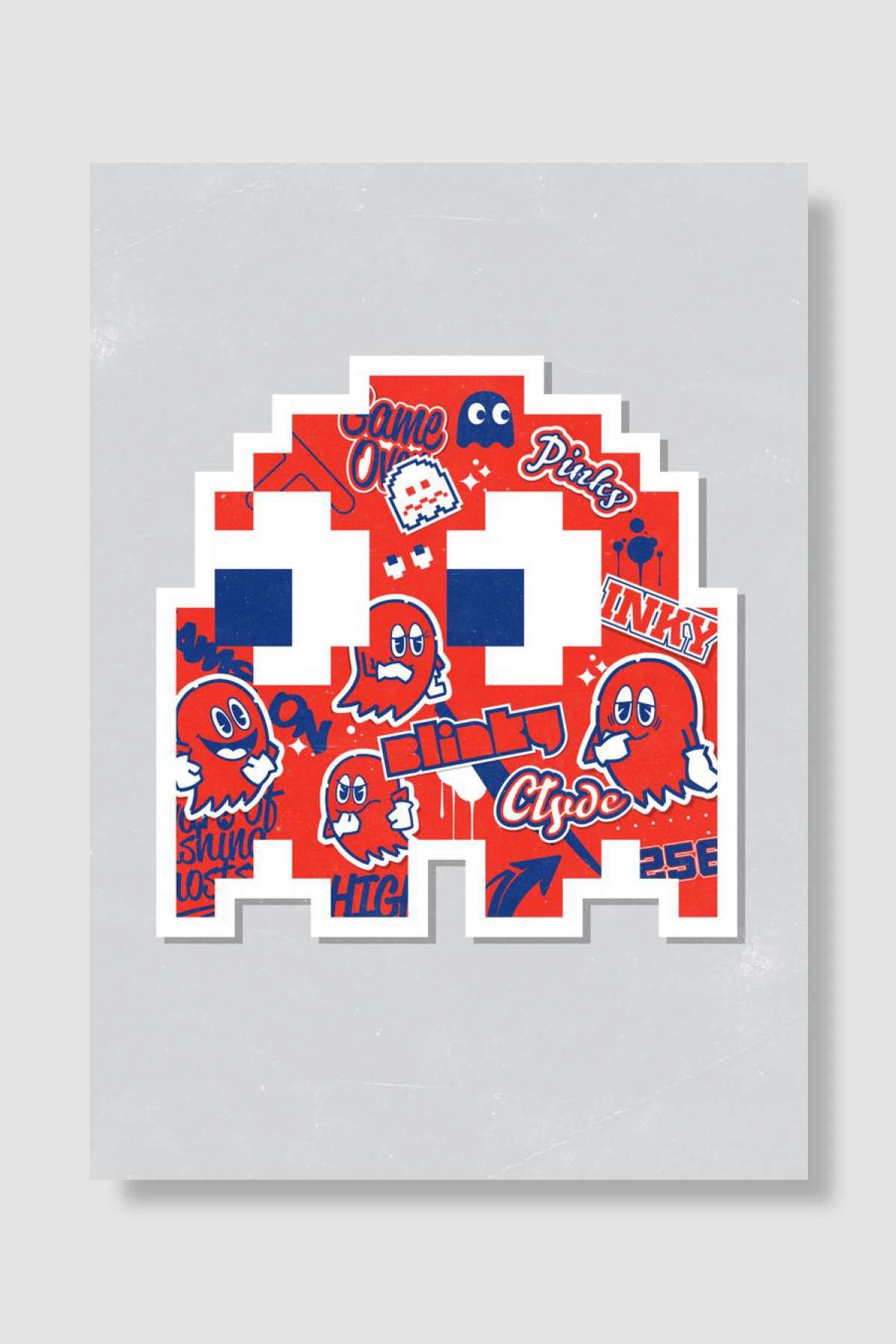 Red Ghost - Shadow Oyun Poster Çerçevesiz Yüksek Kalite Oyun Afiş Duvar Poster