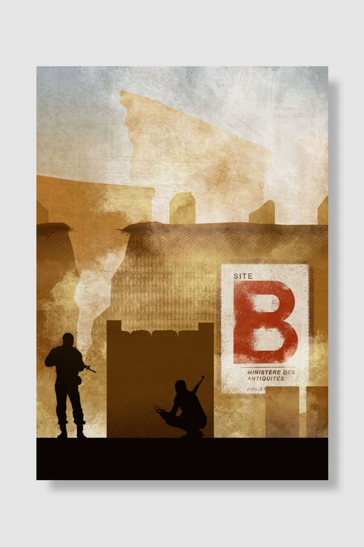 B site Dust2 Map Oyun Poster Çerçevesiz Yüksek Kalite Oyun Afiş Duvar Poster - En İyi Fiyatlarla