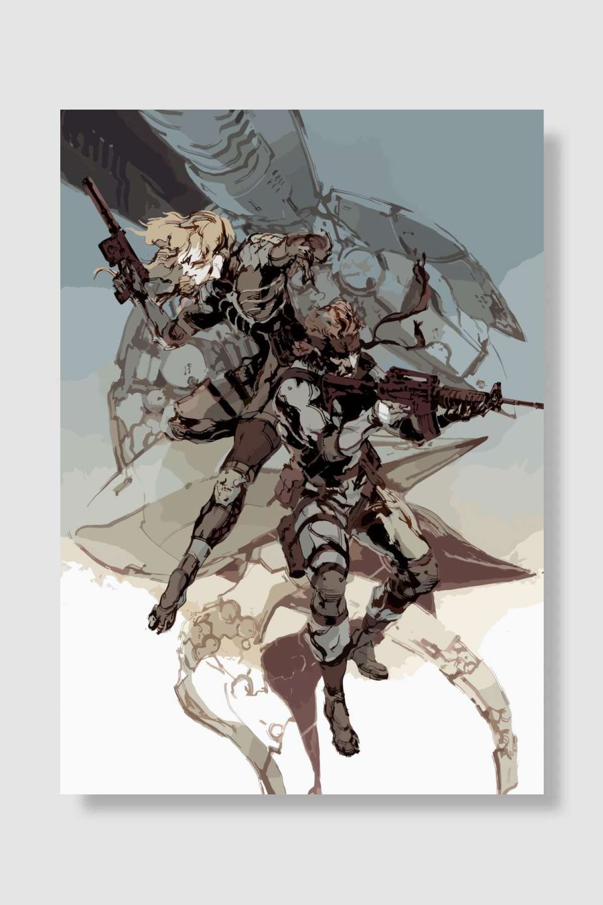 METAL GEAR SOLID SNAKE Oyun Poster Çerçevesiz Yüksek Kalite Oyun Afiş Duvar Poster