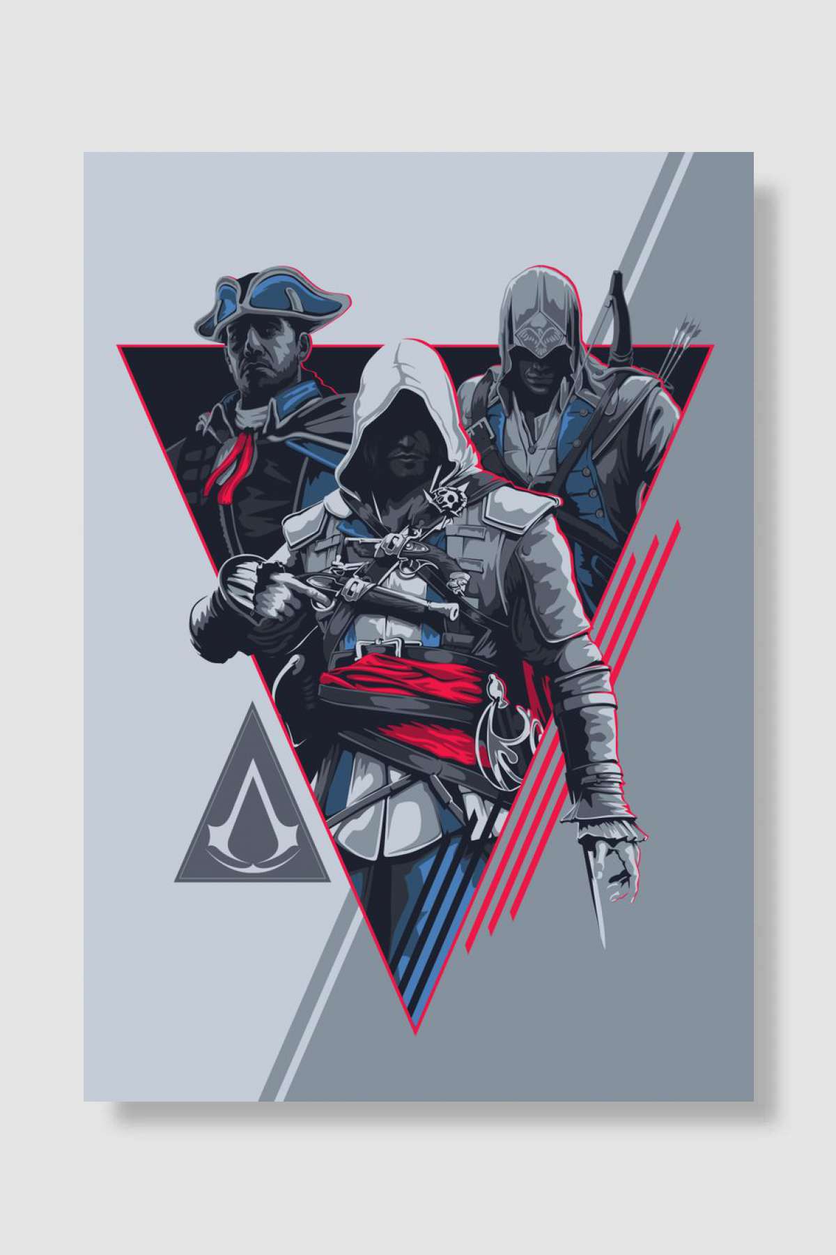 Assassins Oyun Poster Çerçevesiz Yüksek Kalite Oyun Afiş Duvar Poster