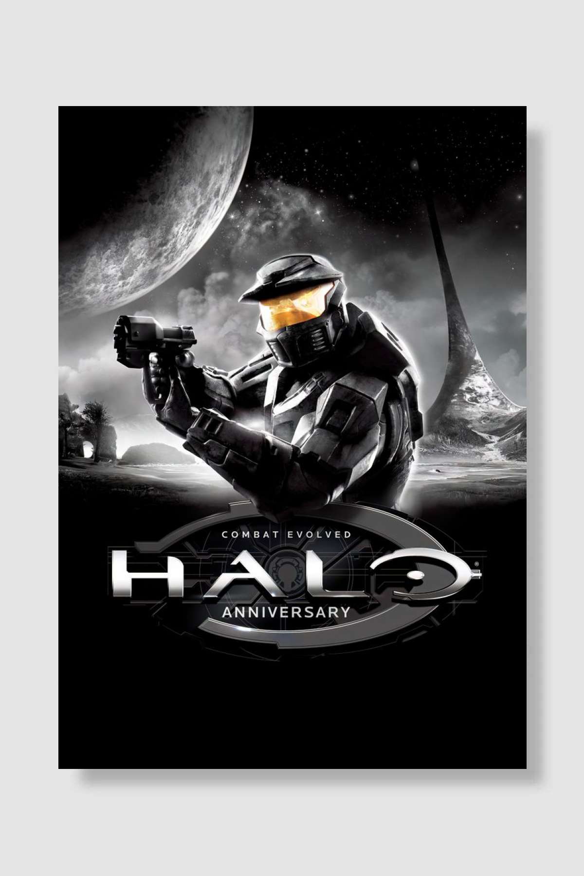 Halo Anniversary Oyun Poster Çerçevesiz Yüksek Kalite Oyun Afiş Duvar Poster