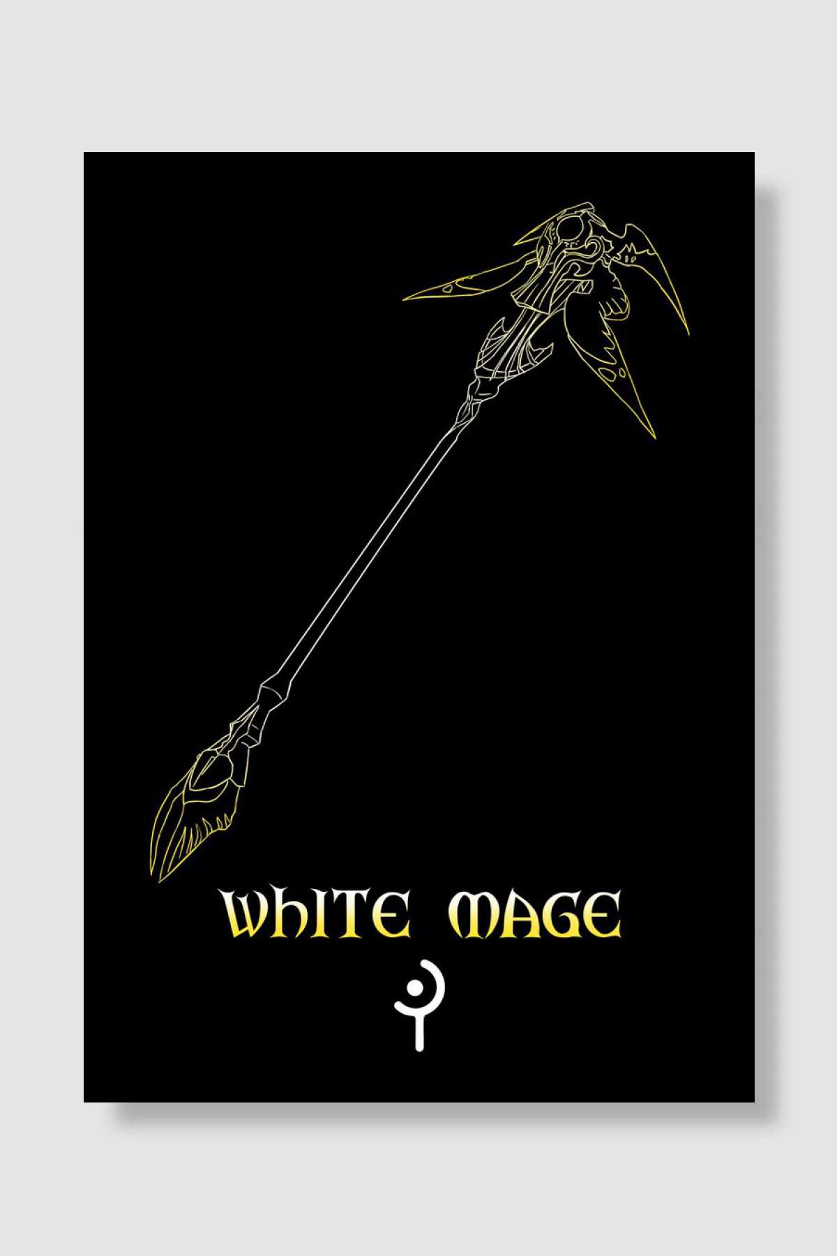 White mage FF14 Oyun Poster Çerçevesiz Yüksek Kalite Oyun Afiş Duvar Poster - En İyi Fiyatlarla
