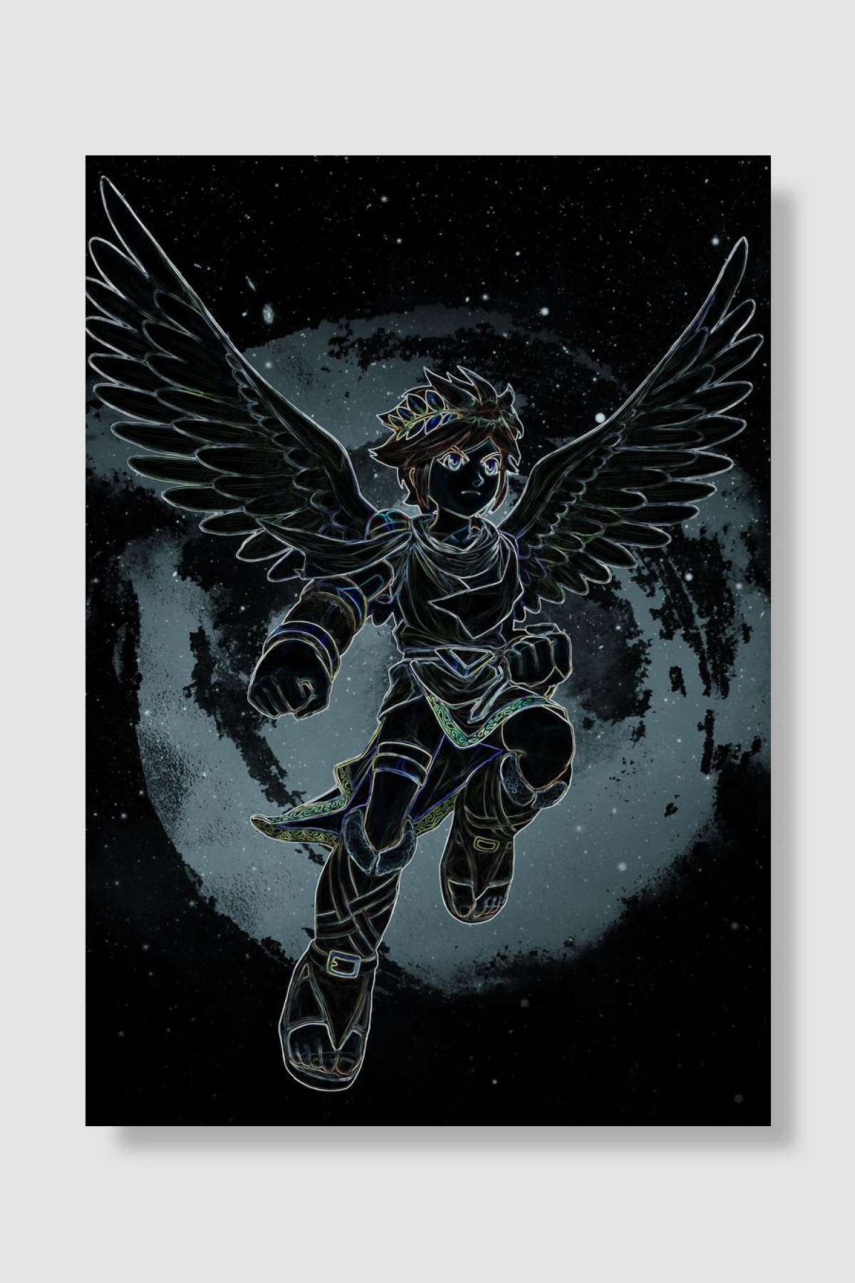 Pit of Kid Icarus Oyun Poster Çerçevesiz Yüksek Kalite Oyun Afiş Duvar Poster