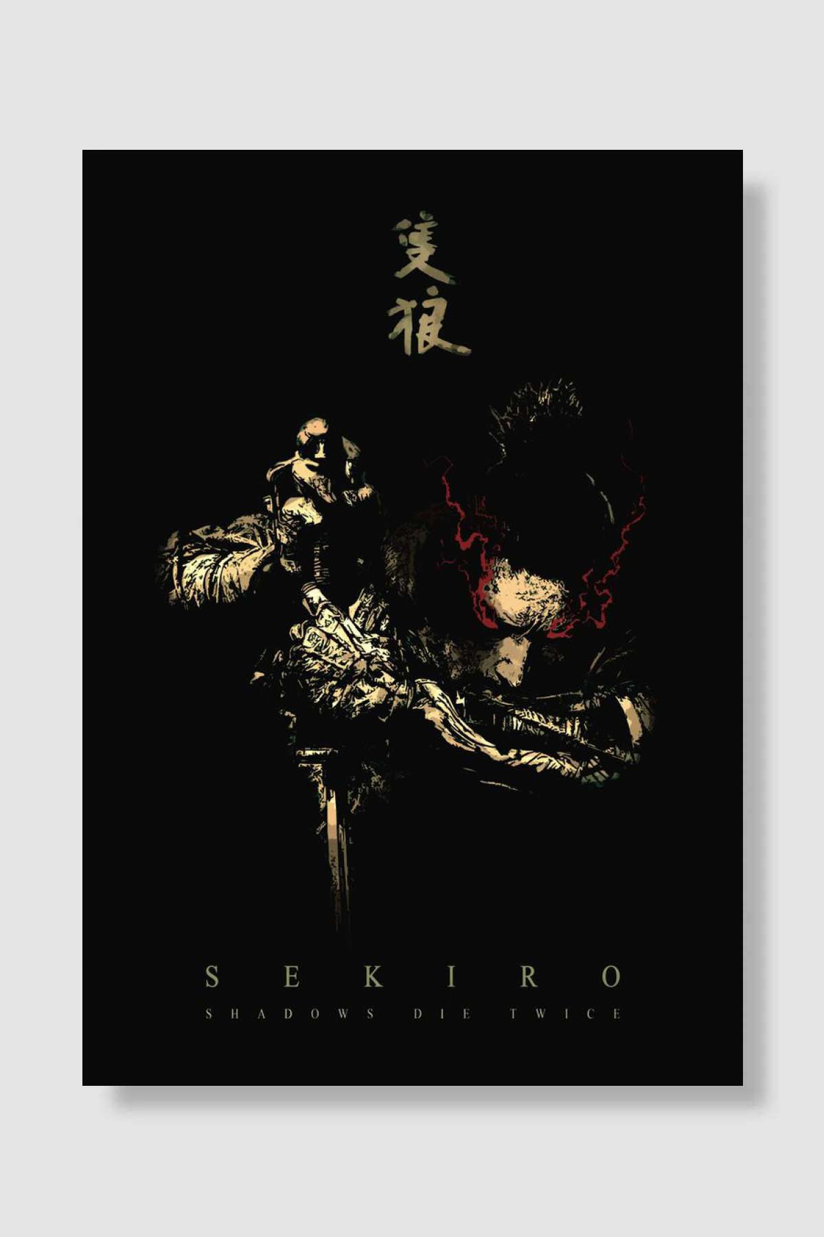 Samurai Brave Oyun Poster Çerçevesiz Yüksek Kalite Oyun Afiş Duvar Poster