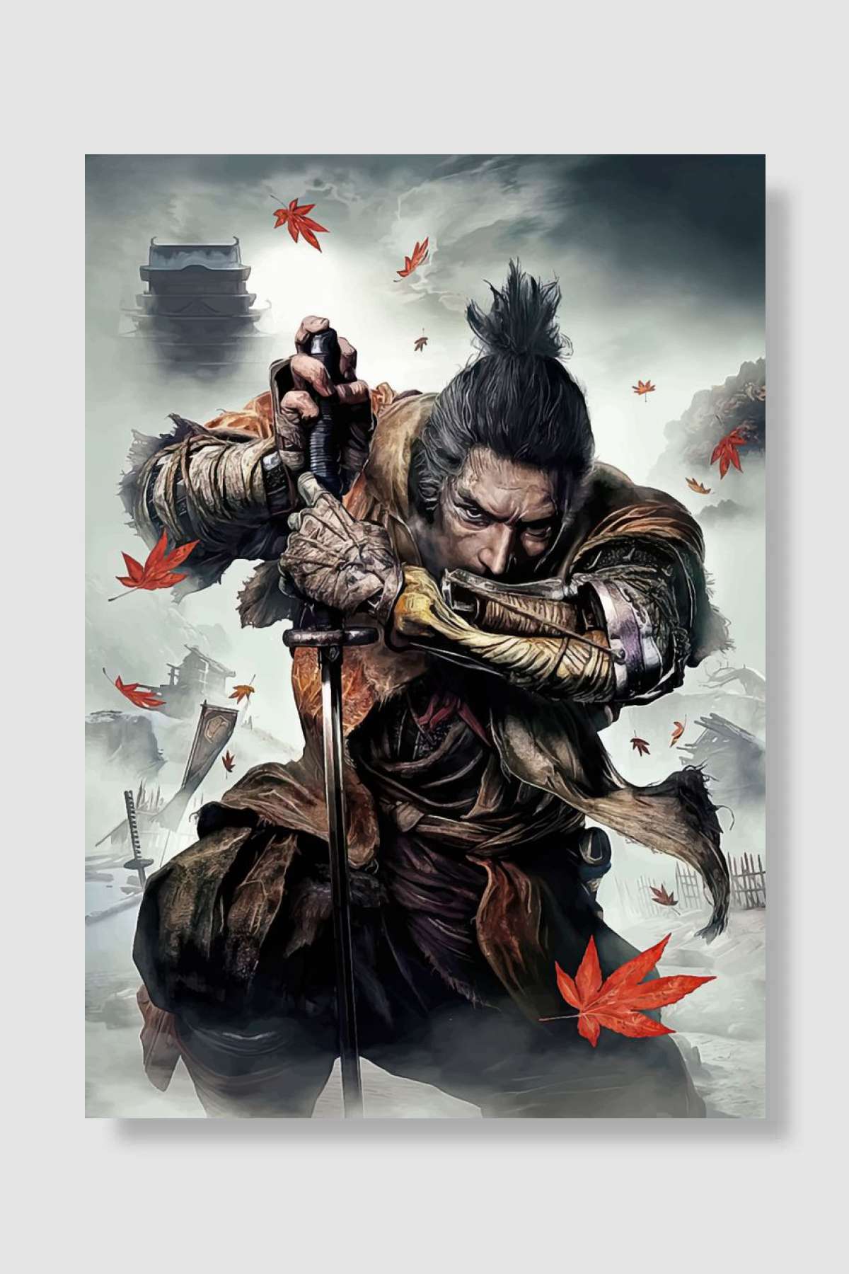 sekiro shadows die twice Oyun Poster Çerçevesiz Yüksek Kalite Oyun Afiş Duvar Poster