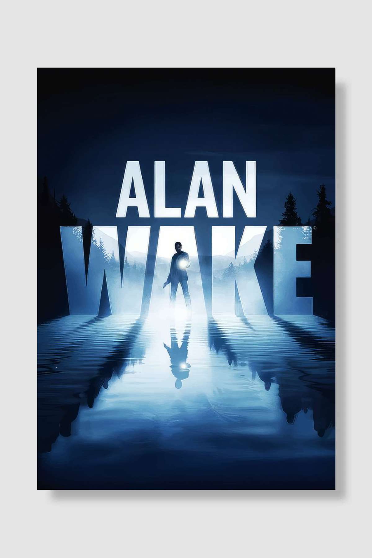 alan wake Oyun Poster Çerçevesiz Yüksek Kalite Oyun Afiş Duvar Poster