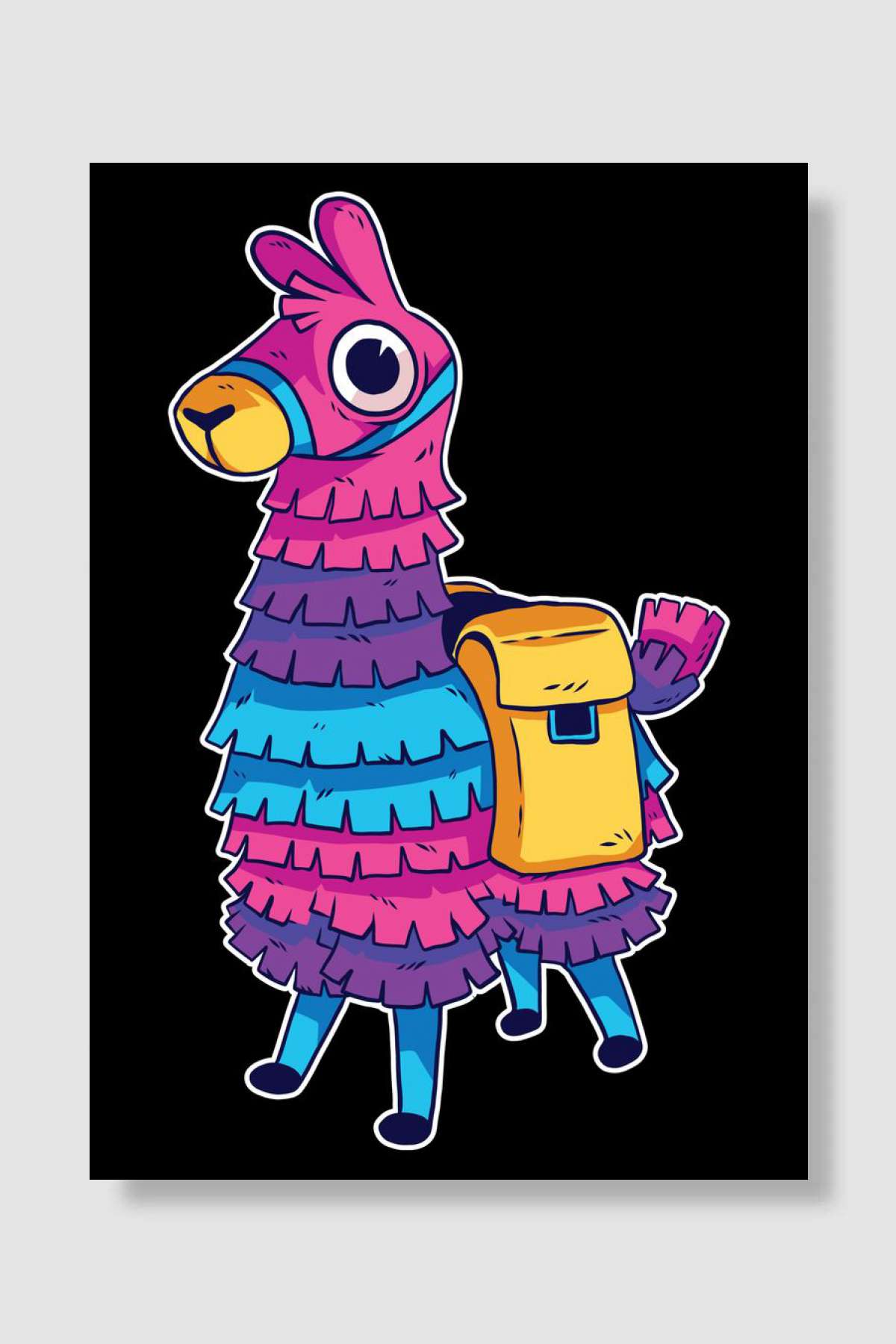 llama pinata Oyun Poster Çerçevesiz Yüksek Kalite Oyun Afiş Duvar Poster