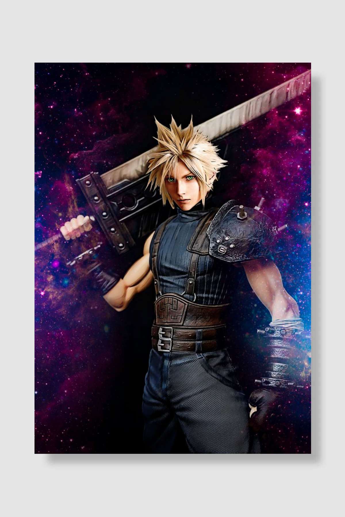 CLOUD STRIFE Oyun Poster Çerçevesiz Yüksek Kalite Oyun Afiş Duvar Poster
