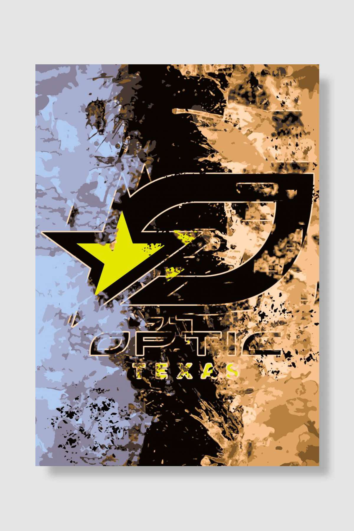 Optic Texas Oyun Poster Çerçevesiz Yüksek Kalite Oyun Afiş Duvar Poster