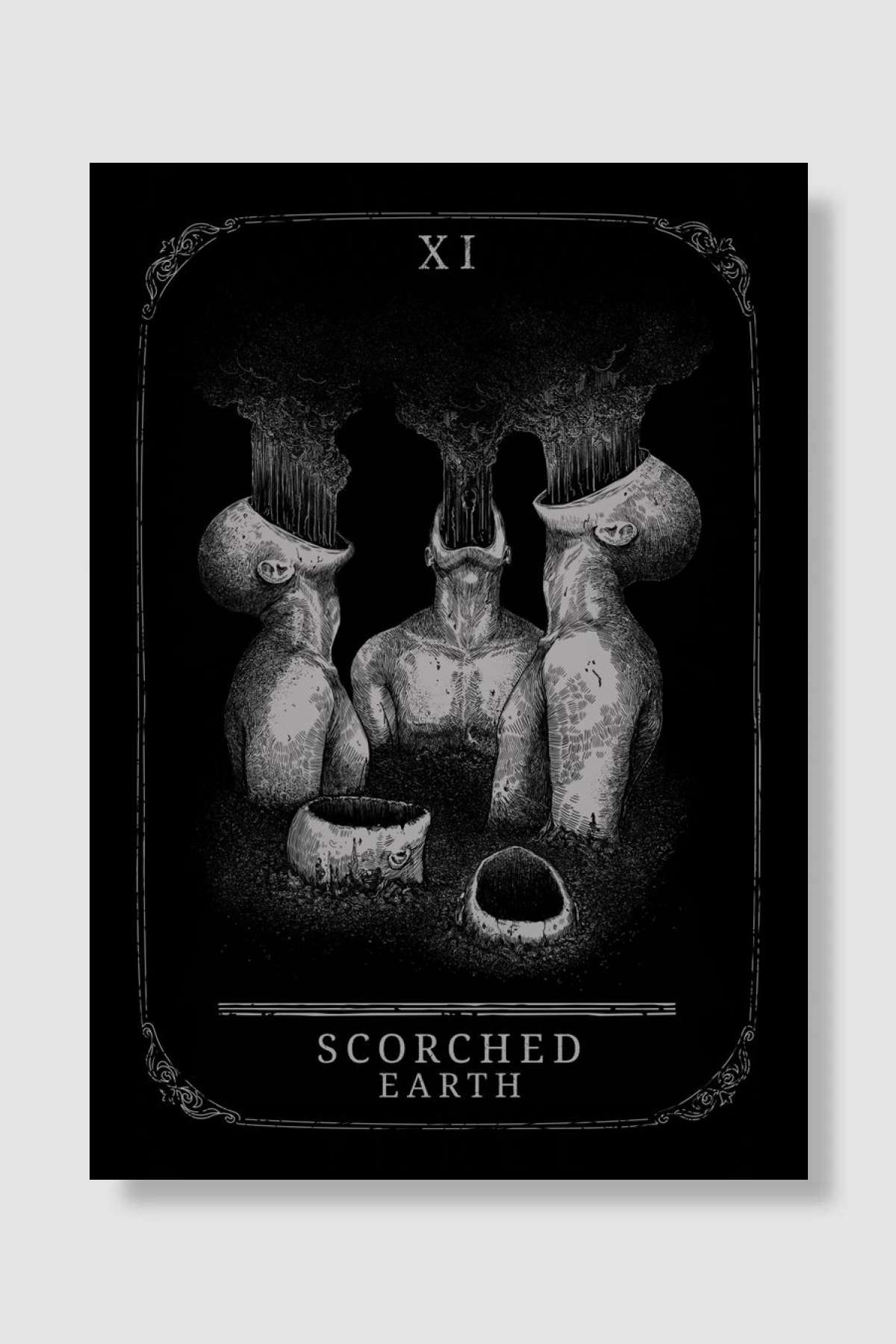 Scorched Earth Oyun Poster Çerçevesiz Yüksek Kalite Oyun Afiş Duvar Poster