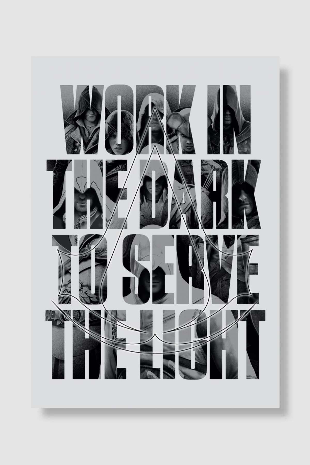 Work in the Dark Oyun Poster Çerçevesiz Yüksek Kalite Oyun Afiş Duvar Poster