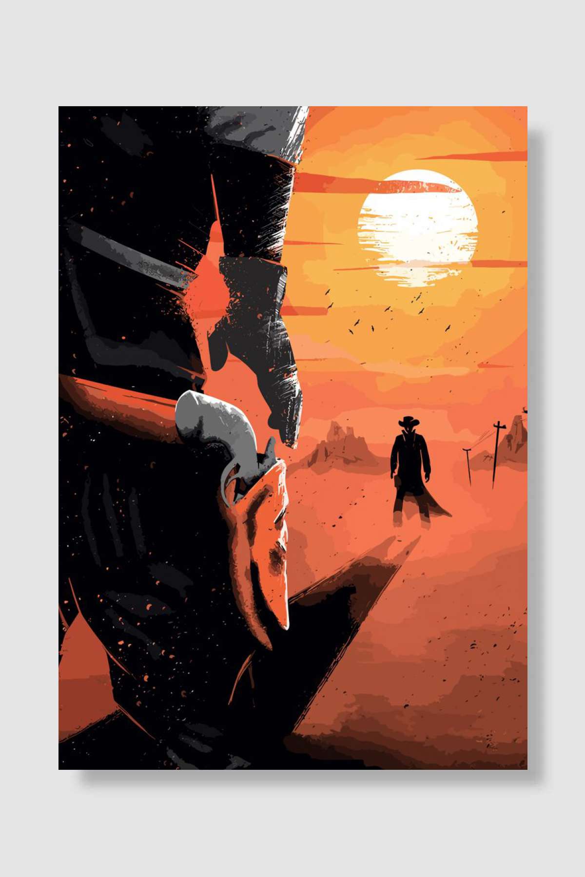 For A Few Dollars More Oyun Poster Çerçevesiz Yüksek Kalite Oyun Afiş Duvar Poster