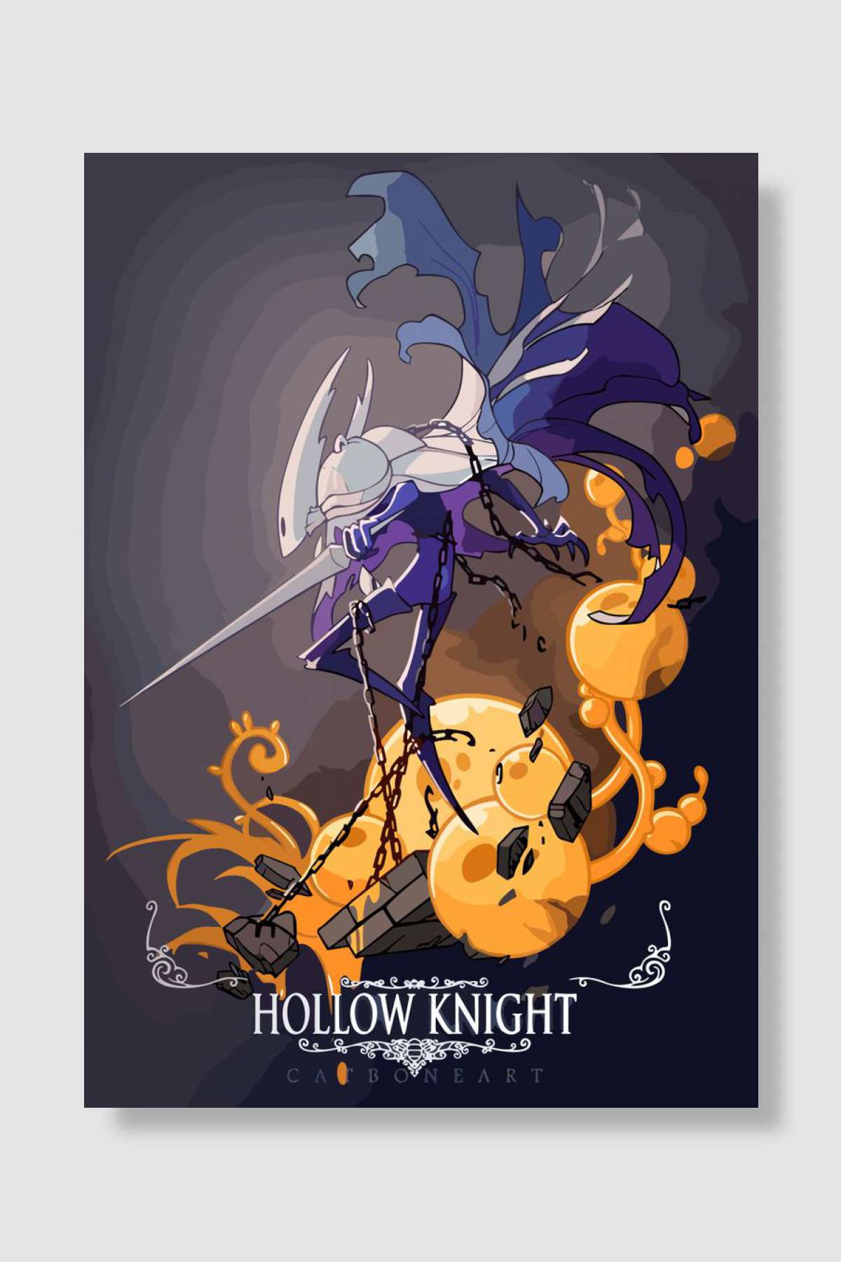 hollow knight Oyun Poster Çerçevesiz Yüksek Kalite Oyun Afiş Duvar Poster
