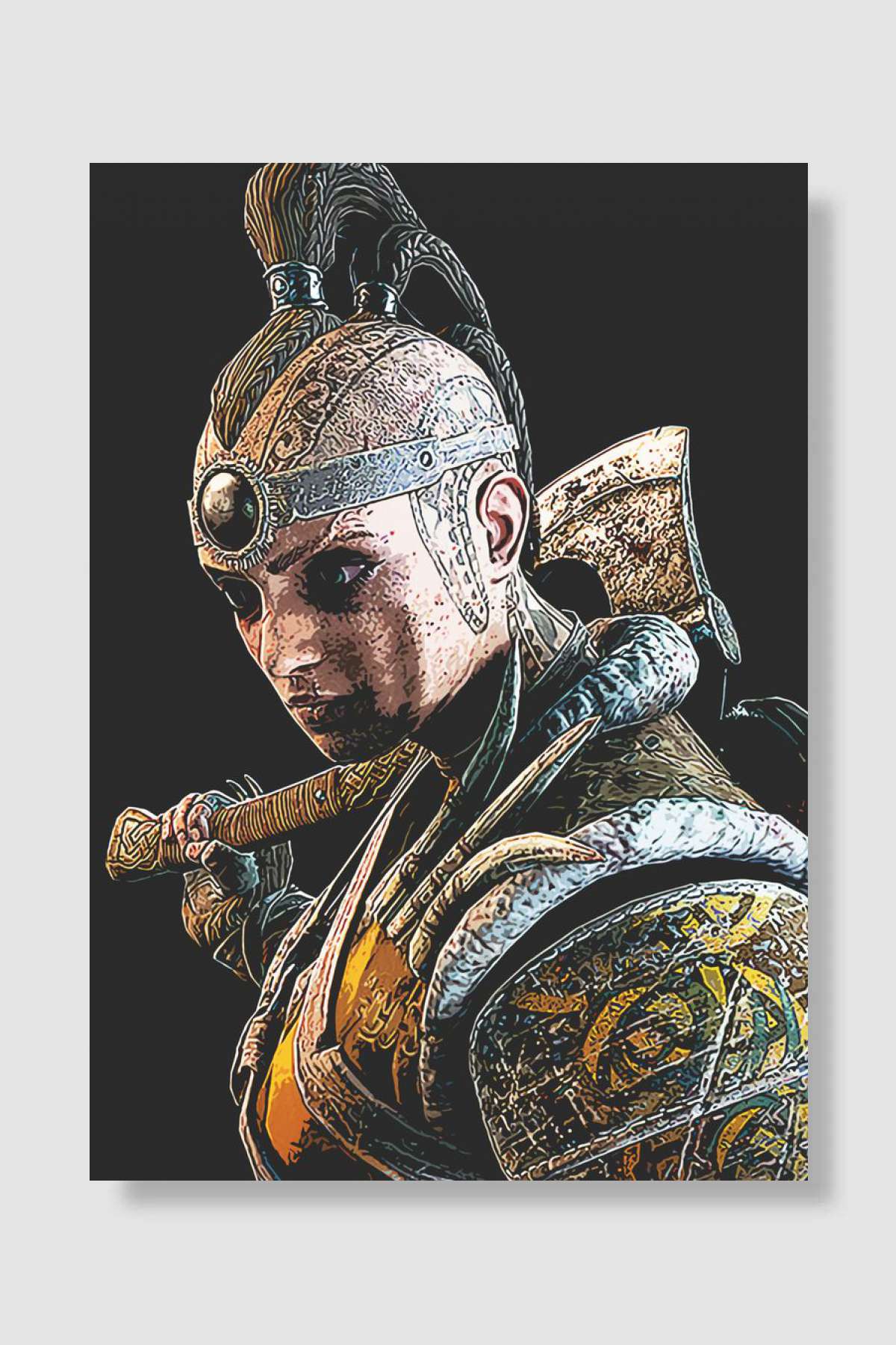 Shaman For Honor Oyun Poster Çerçevesiz Yüksek Kalite Oyun Afiş Duvar Poster