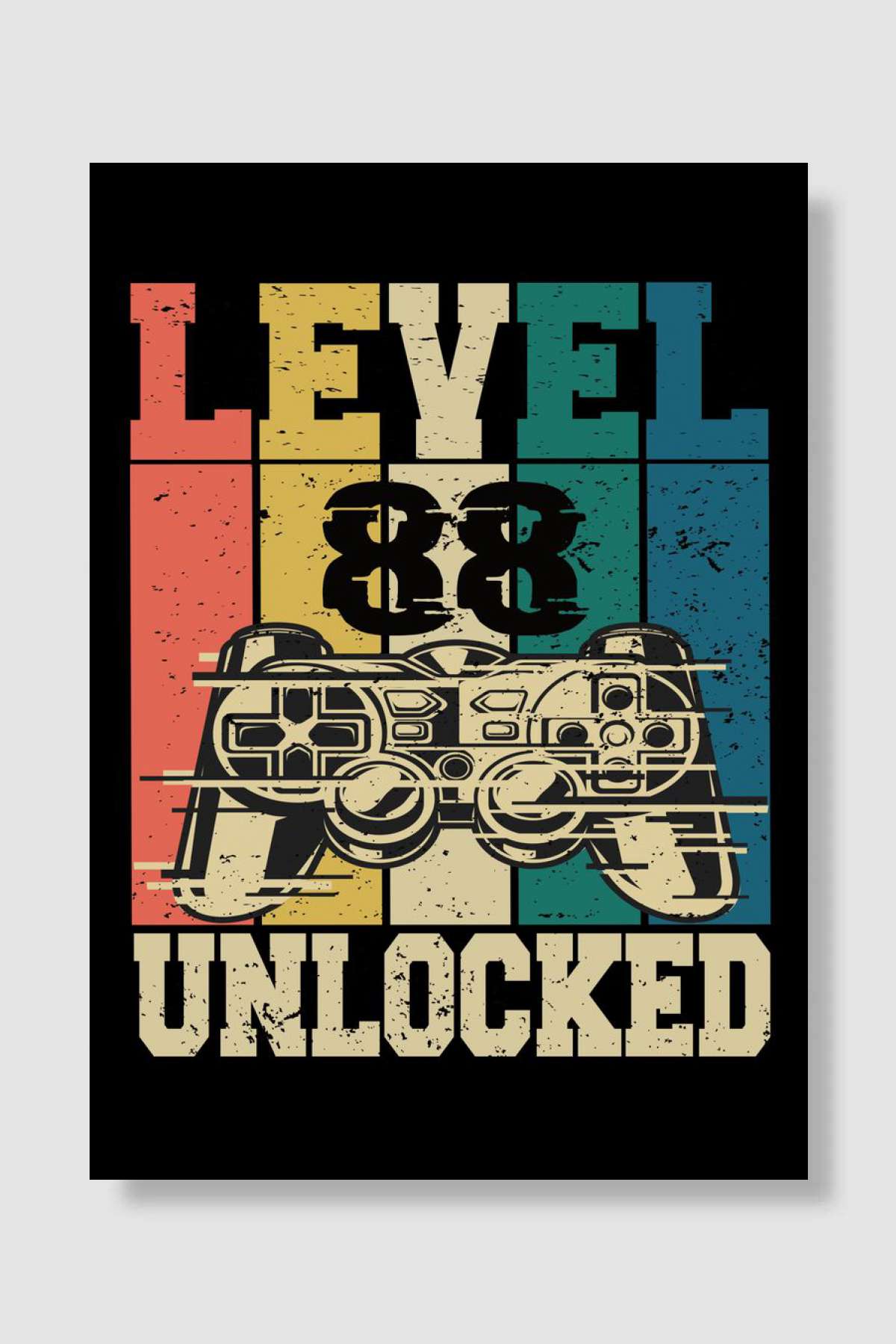 Level 13 Unlocked Oyun Poster Çerçevesiz Yüksek Kalite Oyun Afiş Duvar Poster