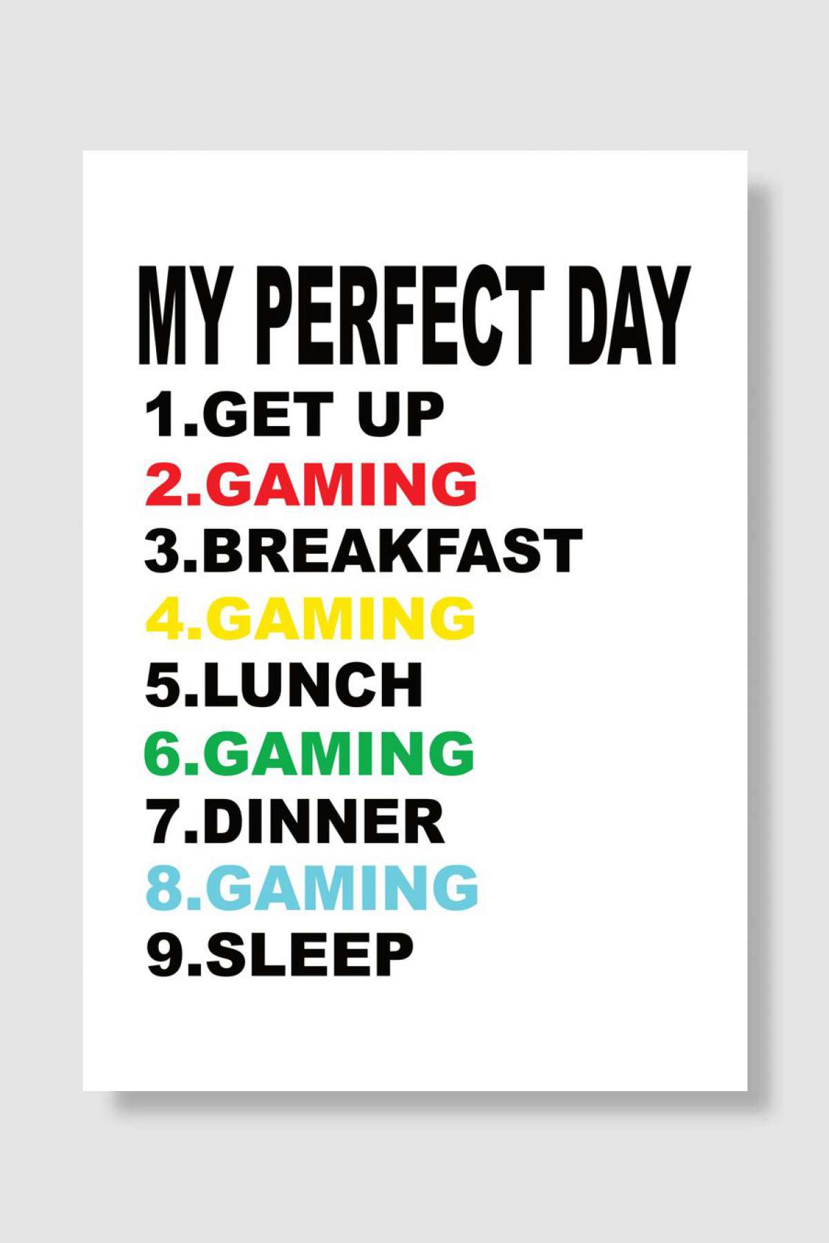 My Perfect Tag Gaming Oyun Poster Çerçevesiz Yüksek Kalite Oyun Afiş Duvar Poster