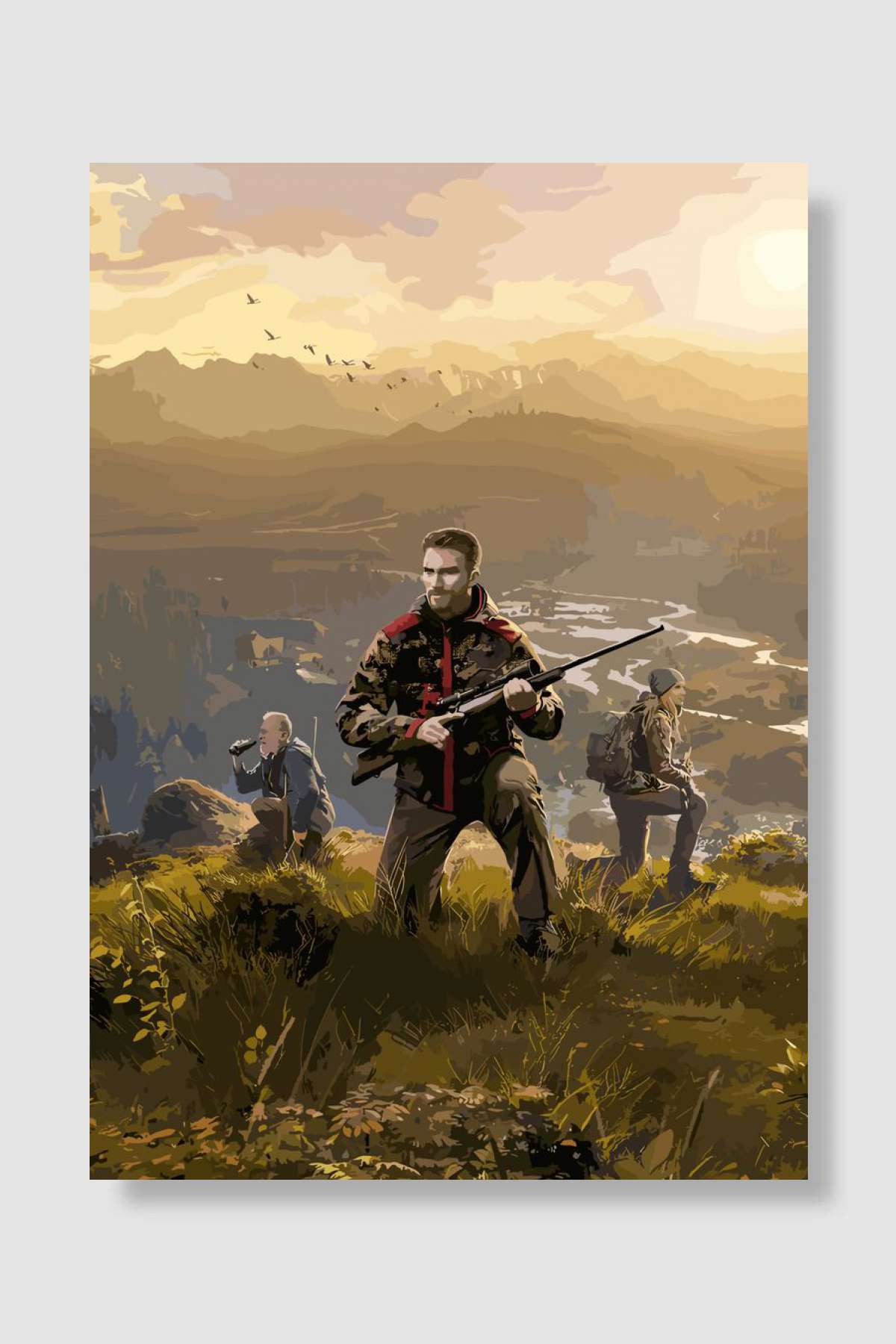 the hunter game Oyun Poster Çerçevesiz Yüksek Kalite Oyun Afiş Duvar Poster