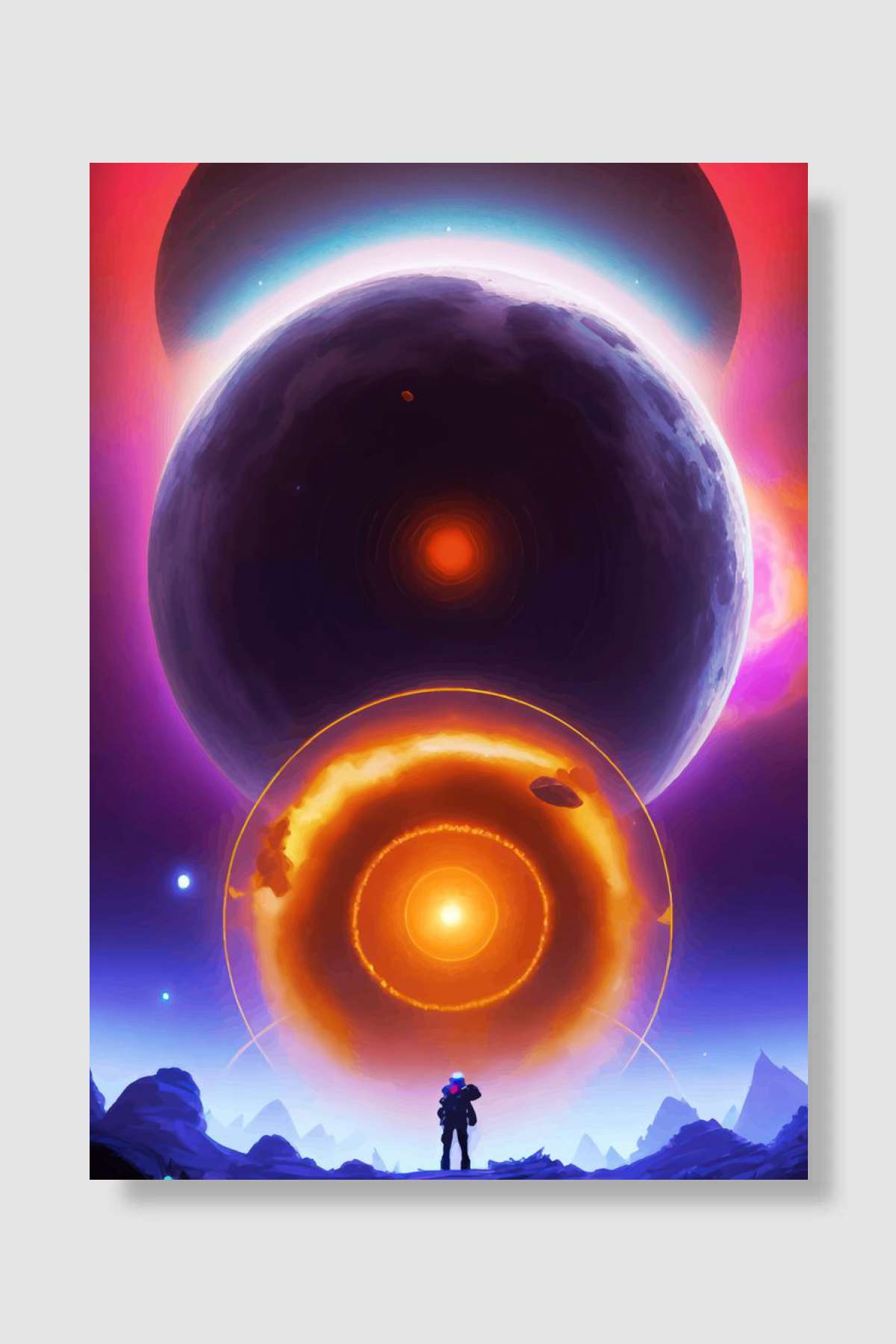 planet at outer wilds Oyun Poster Çerçevesiz Yüksek Kalite Oyun Afiş Duvar Poster