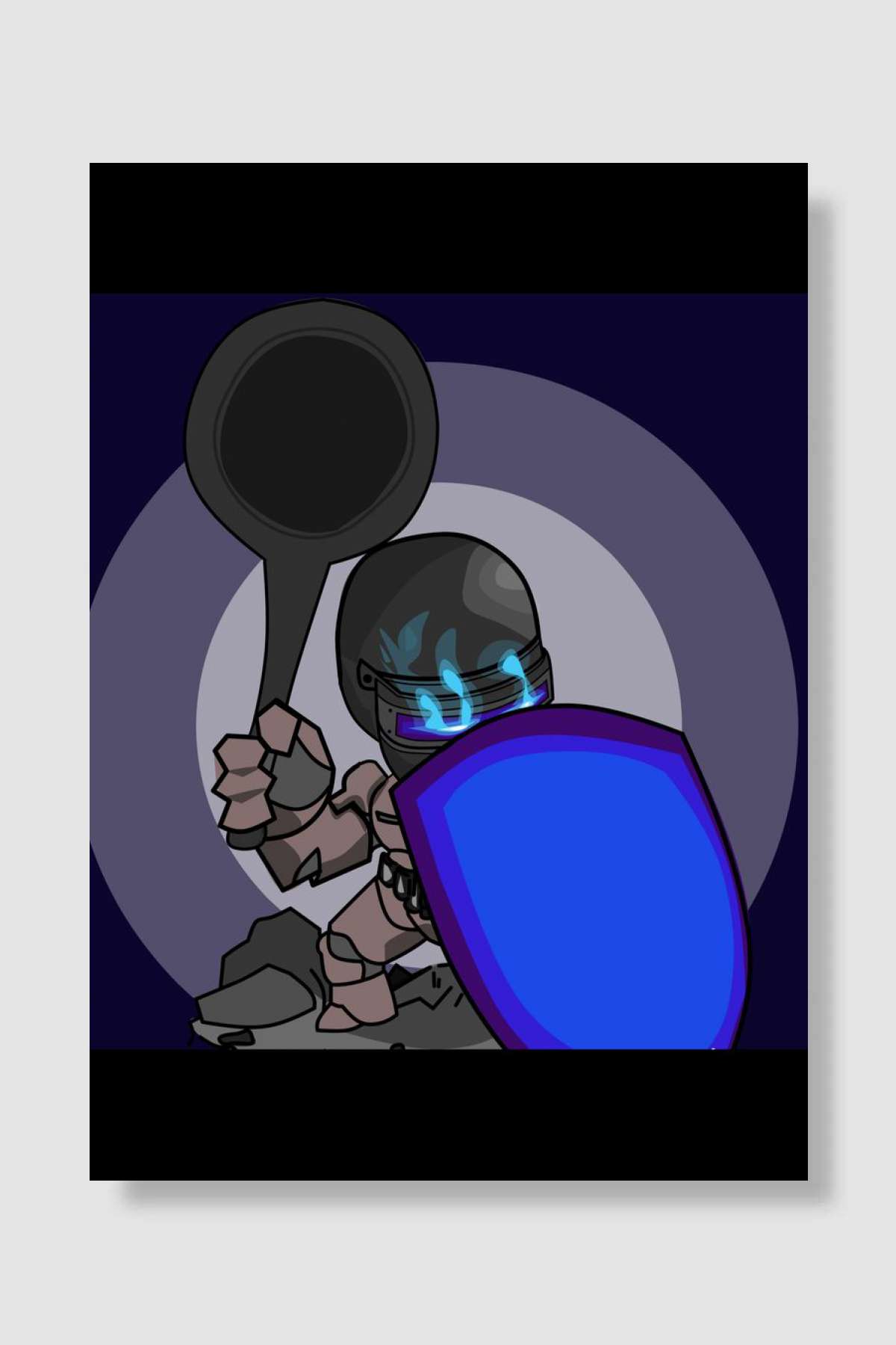 strong rock man Oyun Poster Çerçevesiz Yüksek Kalite Oyun Afiş Duvar Poster