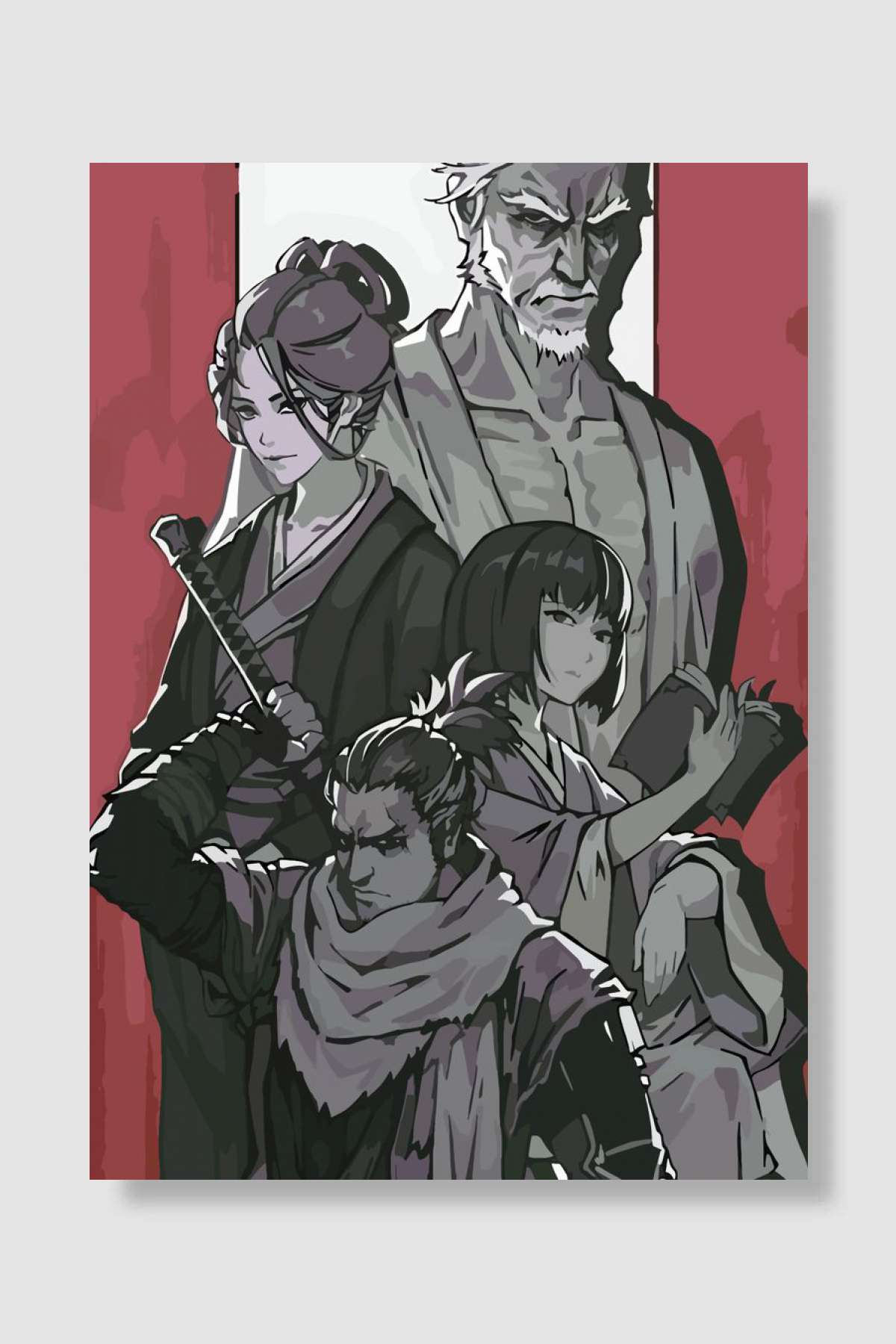 Samurai Sekiro Oyun Poster Çerçevesiz Yüksek Kalite Oyun Afiş Duvar Poster