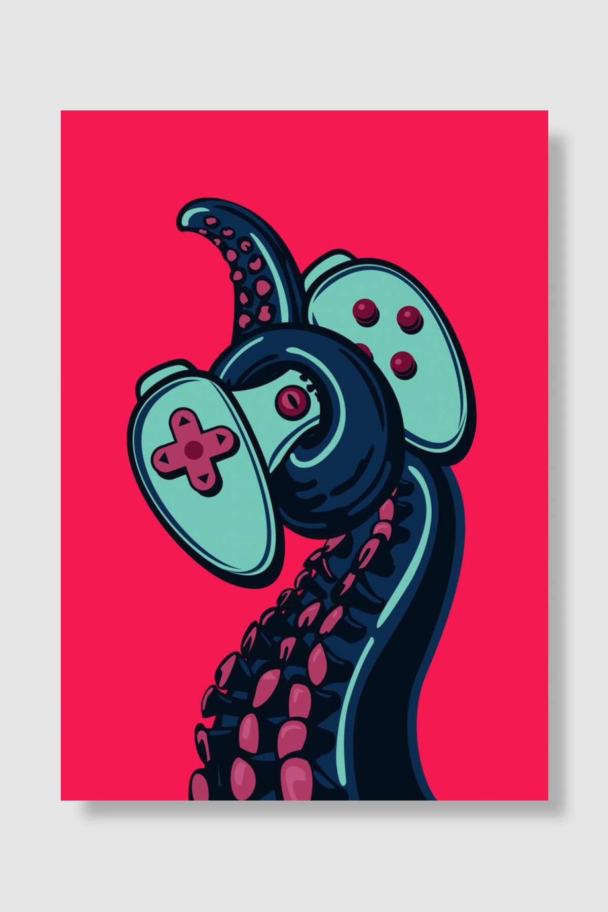 Octopus Game Pad Oyun Poster Çerçevesiz Yüksek Kalite Oyun Afiş Duvar Poster