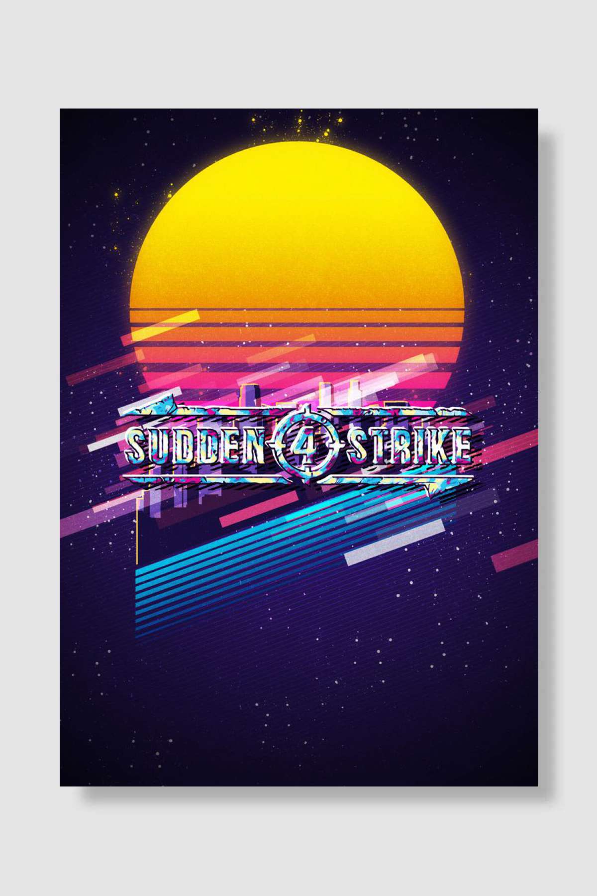 sudden striker 4 Oyun Poster Çerçevesiz Yüksek Kalite Oyun Afiş Duvar Poster