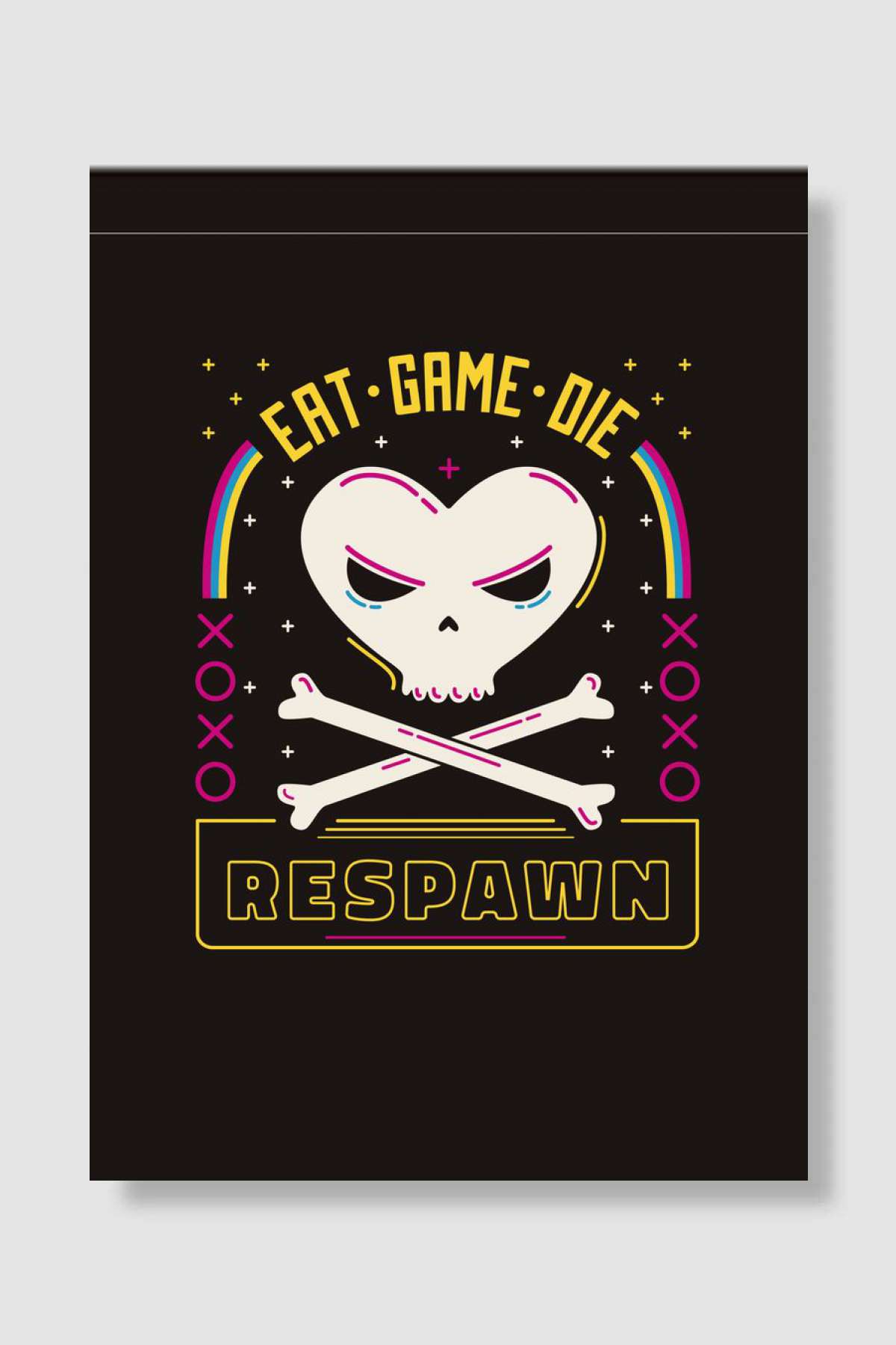 Respawn Gaming 80s Oyun Poster Çerçevesiz Yüksek Kalite Oyun Afiş Duvar Poster