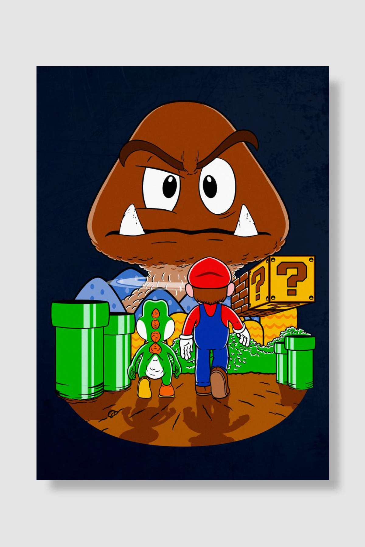 'Mushroom...never change' Oyun Poster Çerçevesiz Yüksek Kalite Oyun Afiş Duvar Poster