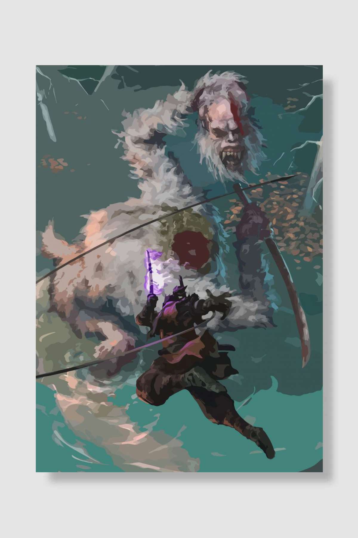samurai japan sekiro Oyun Poster Çerçevesiz Yüksek Kalite Oyun Afiş Duvar Poster