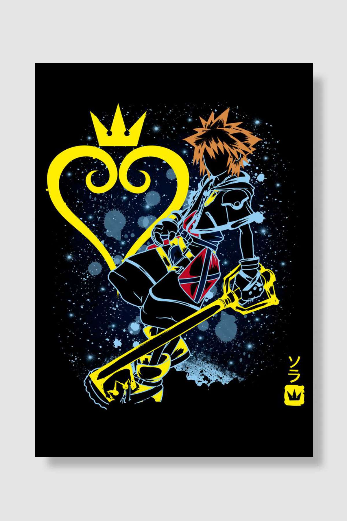 The Keyblade Style Oyun Poster Çerçevesiz Yüksek Kalite Oyun Afiş Duvar Poster