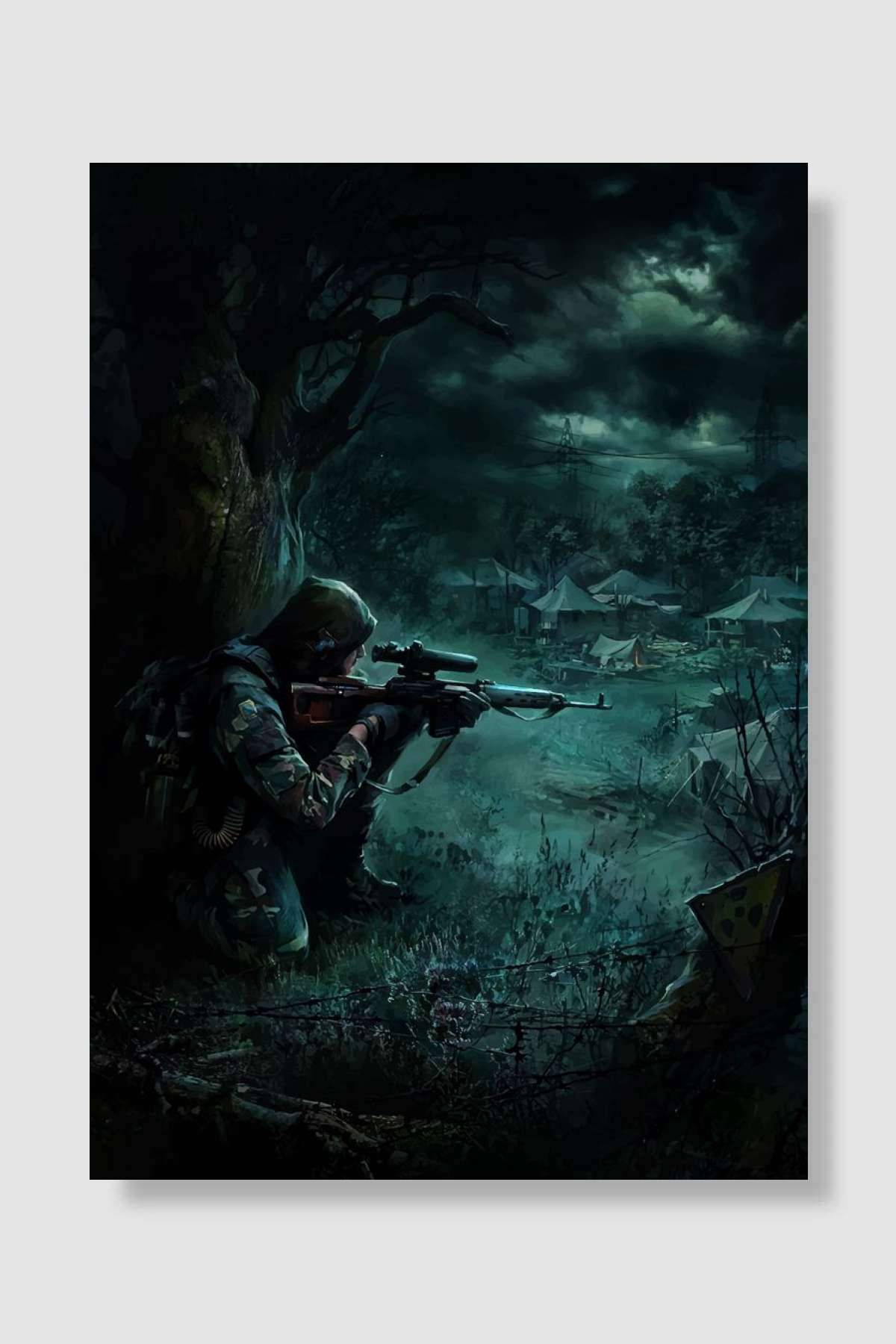 STALKER GAME Oyun Poster Çerçevesiz Yüksek Kalite Oyun Afiş Duvar Poster