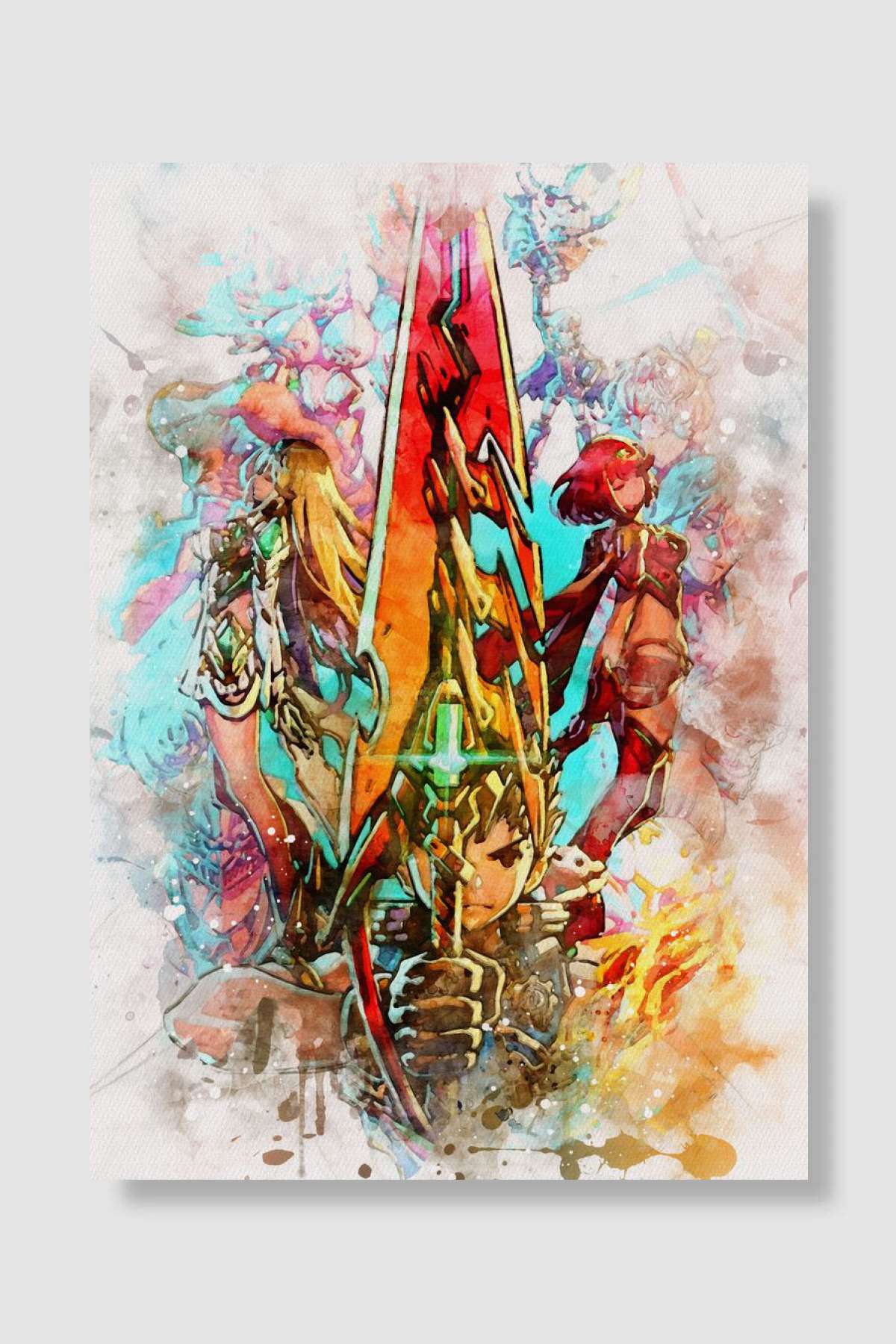 Xenoblade Chronicles Oyun Poster Çerçevesiz Yüksek Kalite Oyun Afiş Duvar Poster
