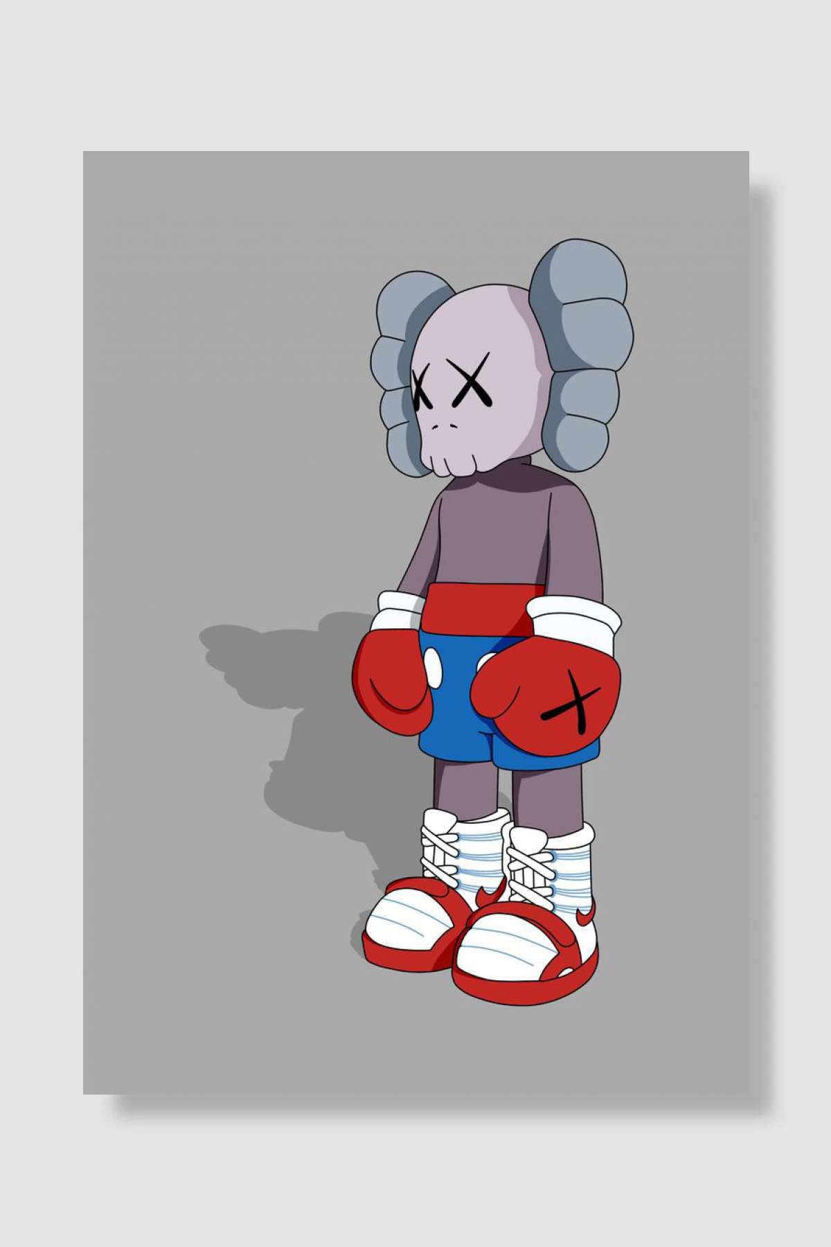 the fighter kaws Oyun Poster Çerçevesiz Yüksek Kalite Oyun Afiş Duvar Poster