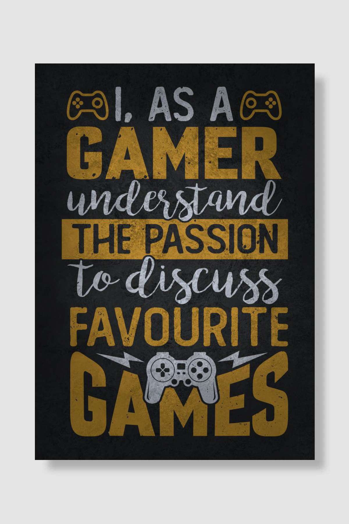 Gamer Passion Oyun Poster Çerçevesiz Yüksek Kalite Oyun Afiş Duvar Poster