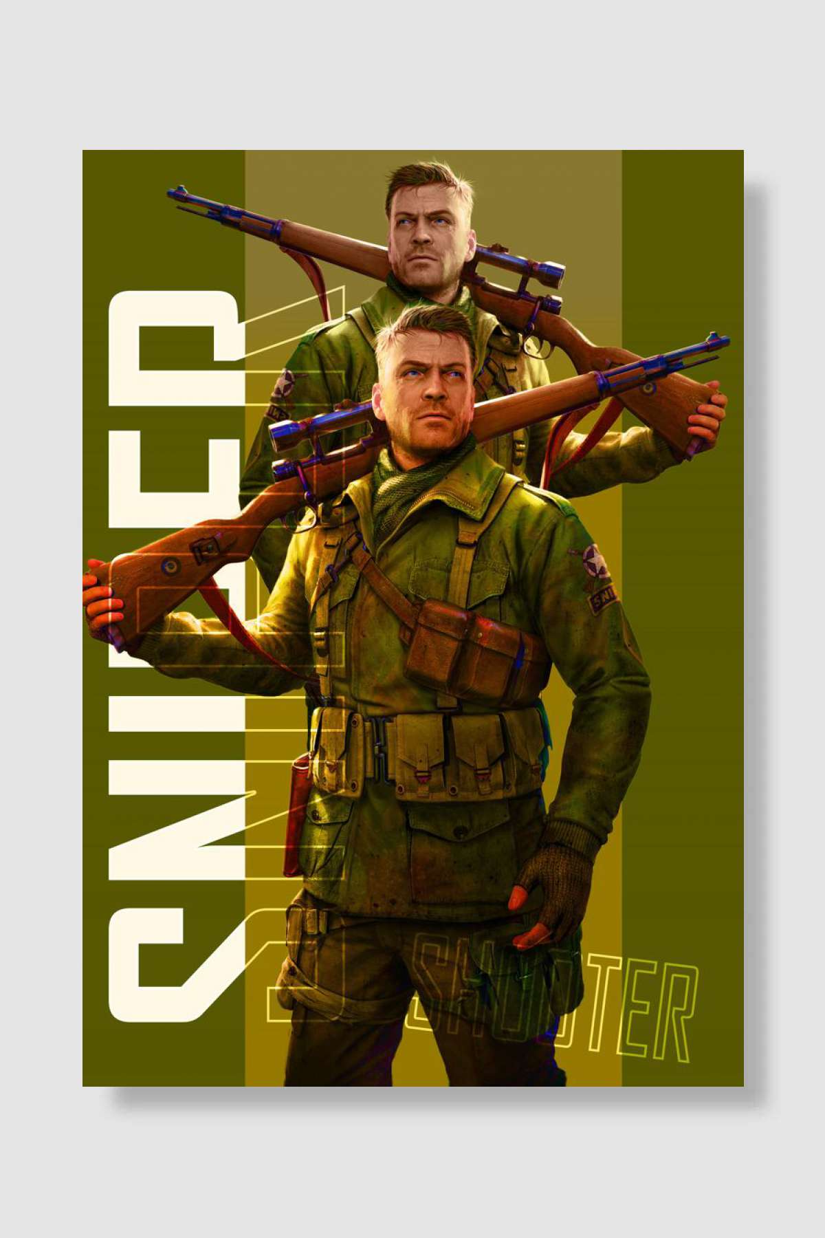 Sniper Elite Oyun Poster Çerçevesiz Yüksek Kalite Oyun Afiş Duvar Poster