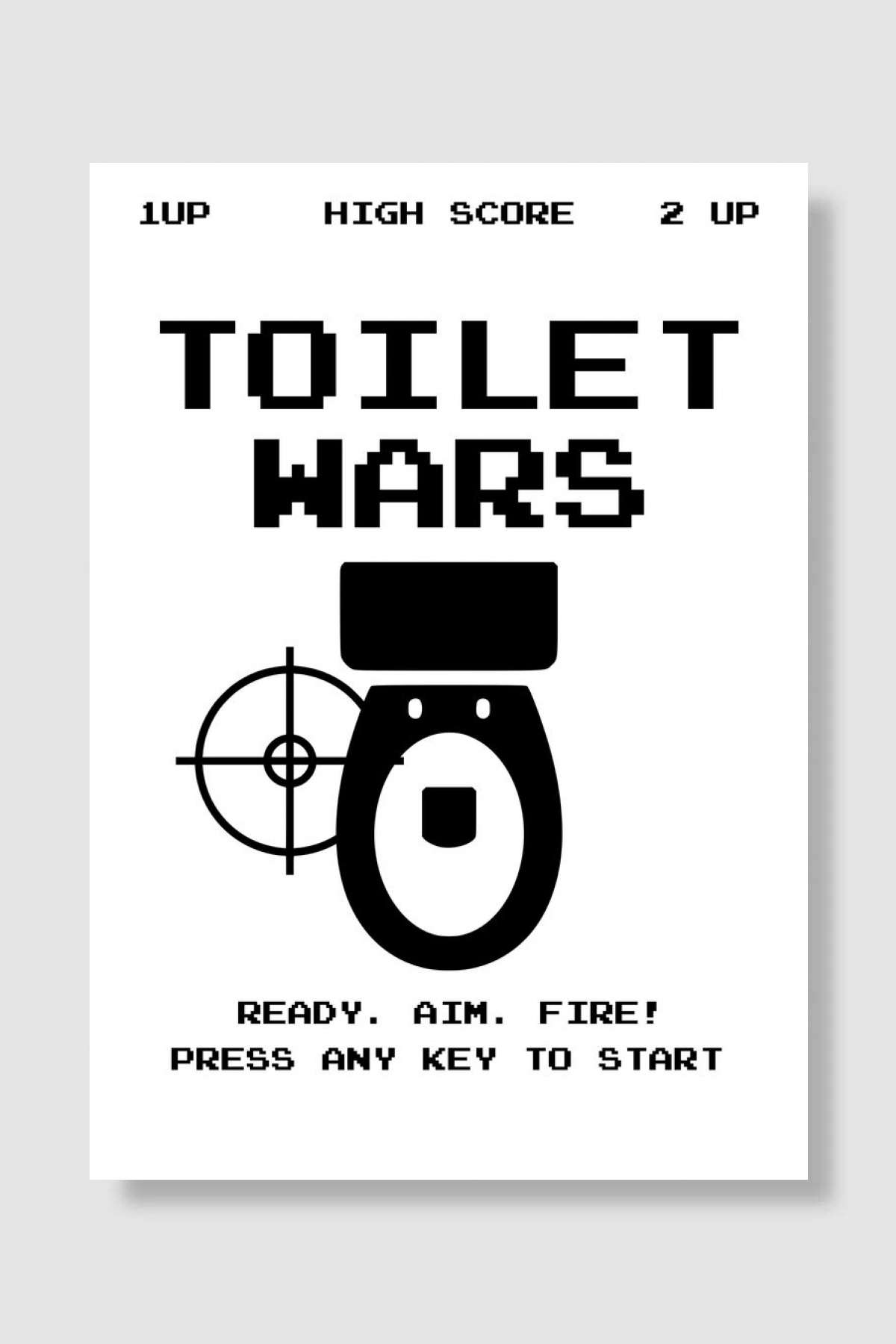 Funny Bathroom Arcade 2 Oyun Poster Çerçevesiz Yüksek Kalite Oyun Afiş Duvar Poster