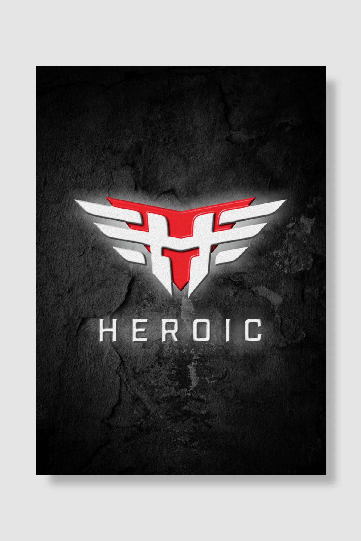 HEROIC Oyun Poster Çerçevesiz Yüksek Kalite Oyun Afiş Duvar Poster