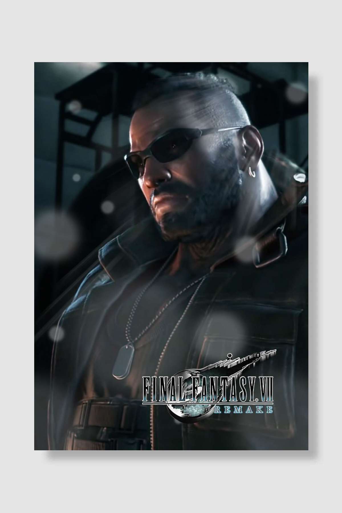 Barret Wallace Oyun Poster Çerçevesiz Yüksek Kalite Oyun Afiş Duvar Poster